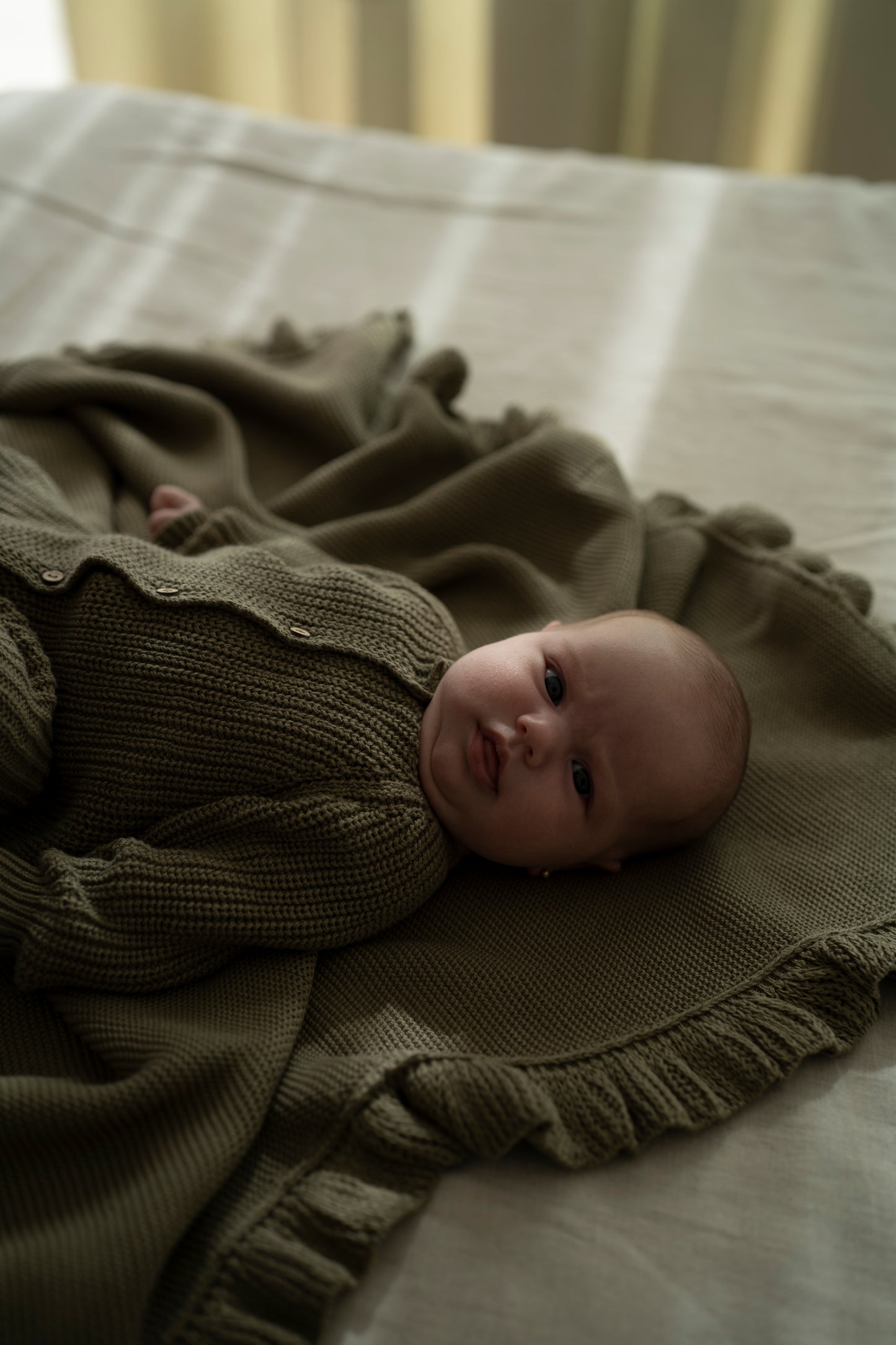 Buzo Punto Tricot Verde Oliva