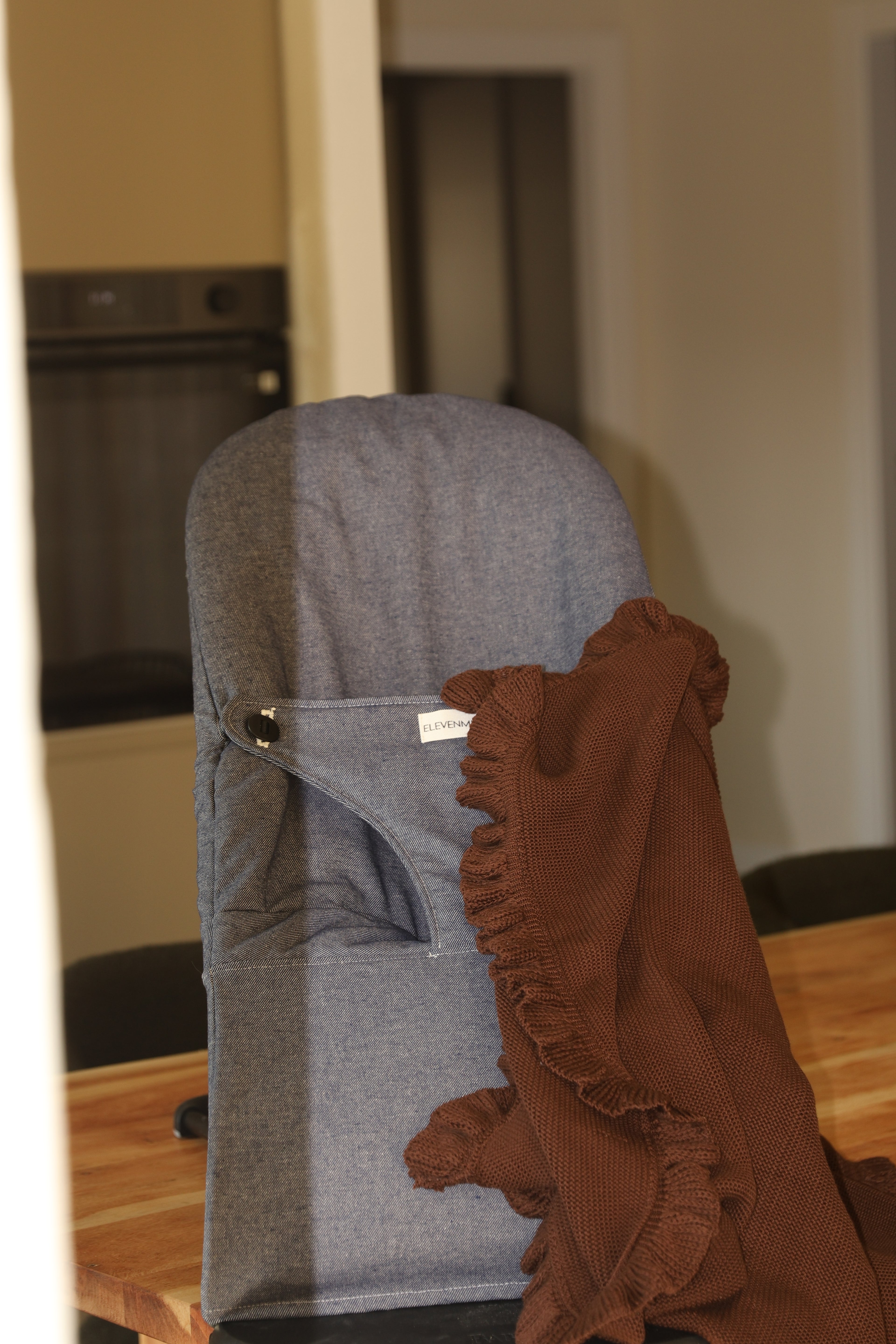 Manta Tricot Marrón Chocolate