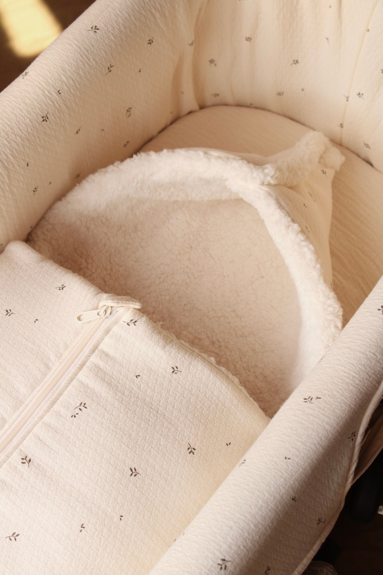 Saco Capazo Nature Estampado + Borreguito