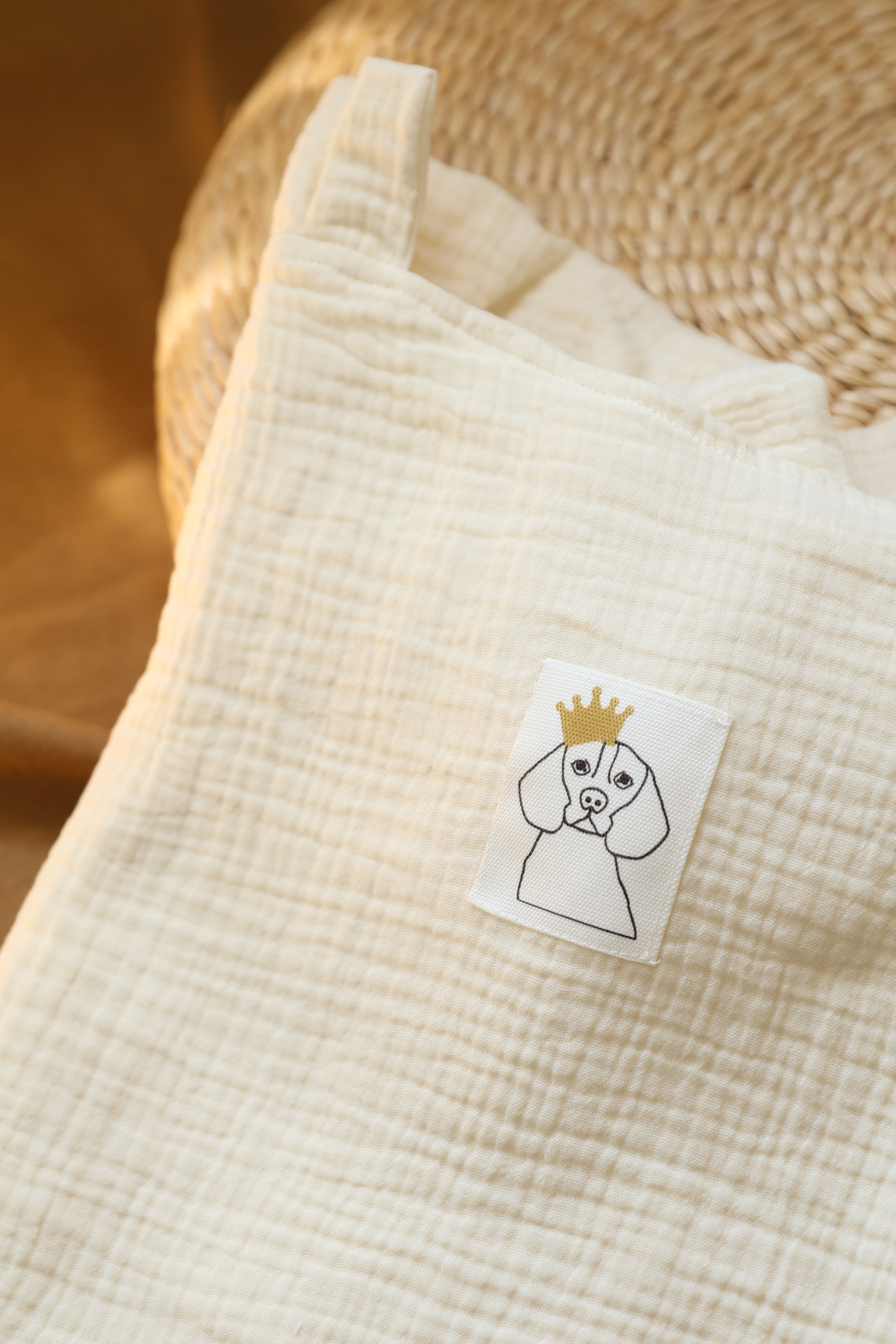 Arrullo Gasa Cruda + Volante Gasa Cruda