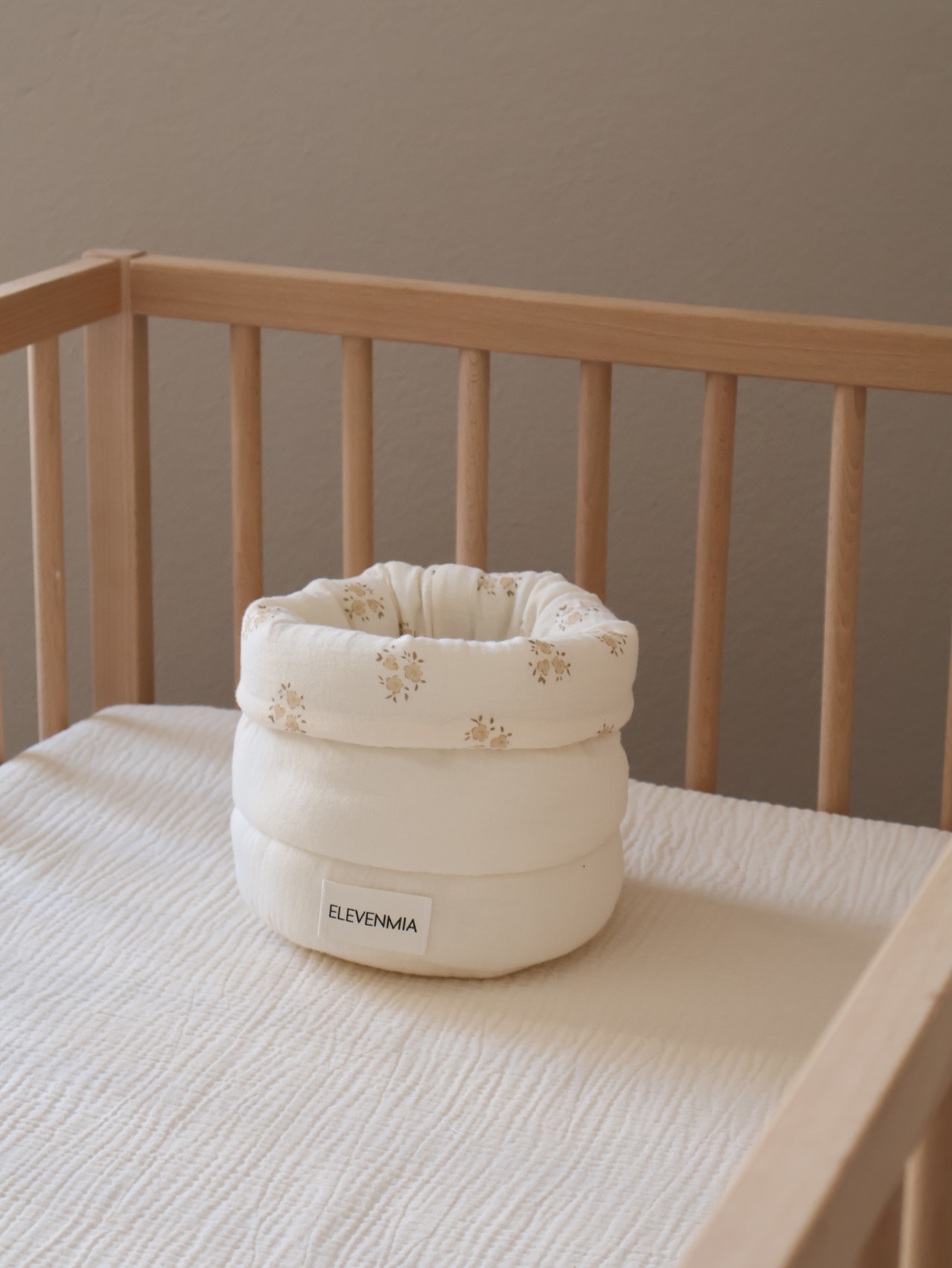 Cesto Organizador Pequeño Sia Arena + Gasa Cruda