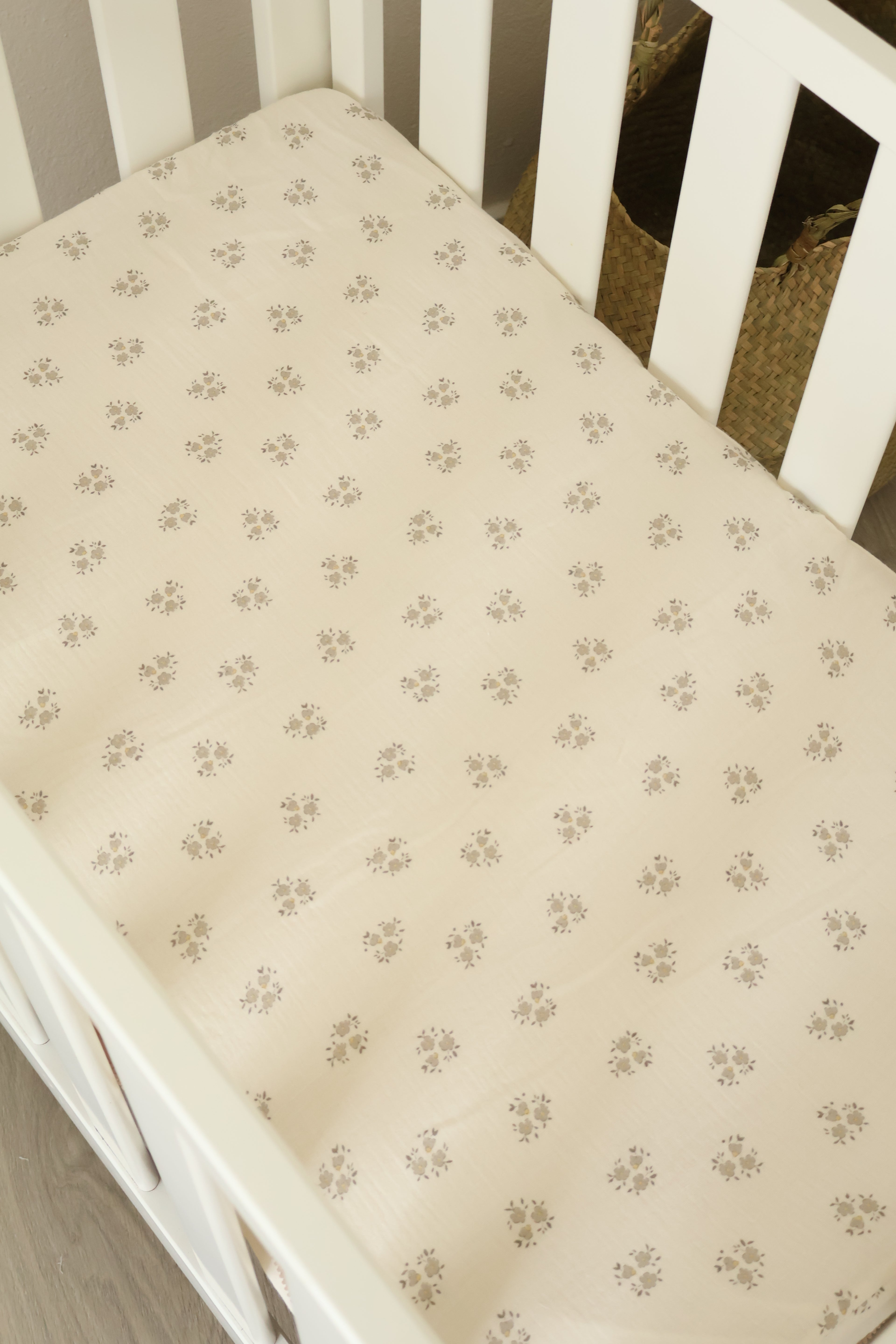 Sac de fond pour mini-berceau 80x50 Gaze Sia Gris