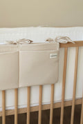 Beige Muslin Crib Organizer
