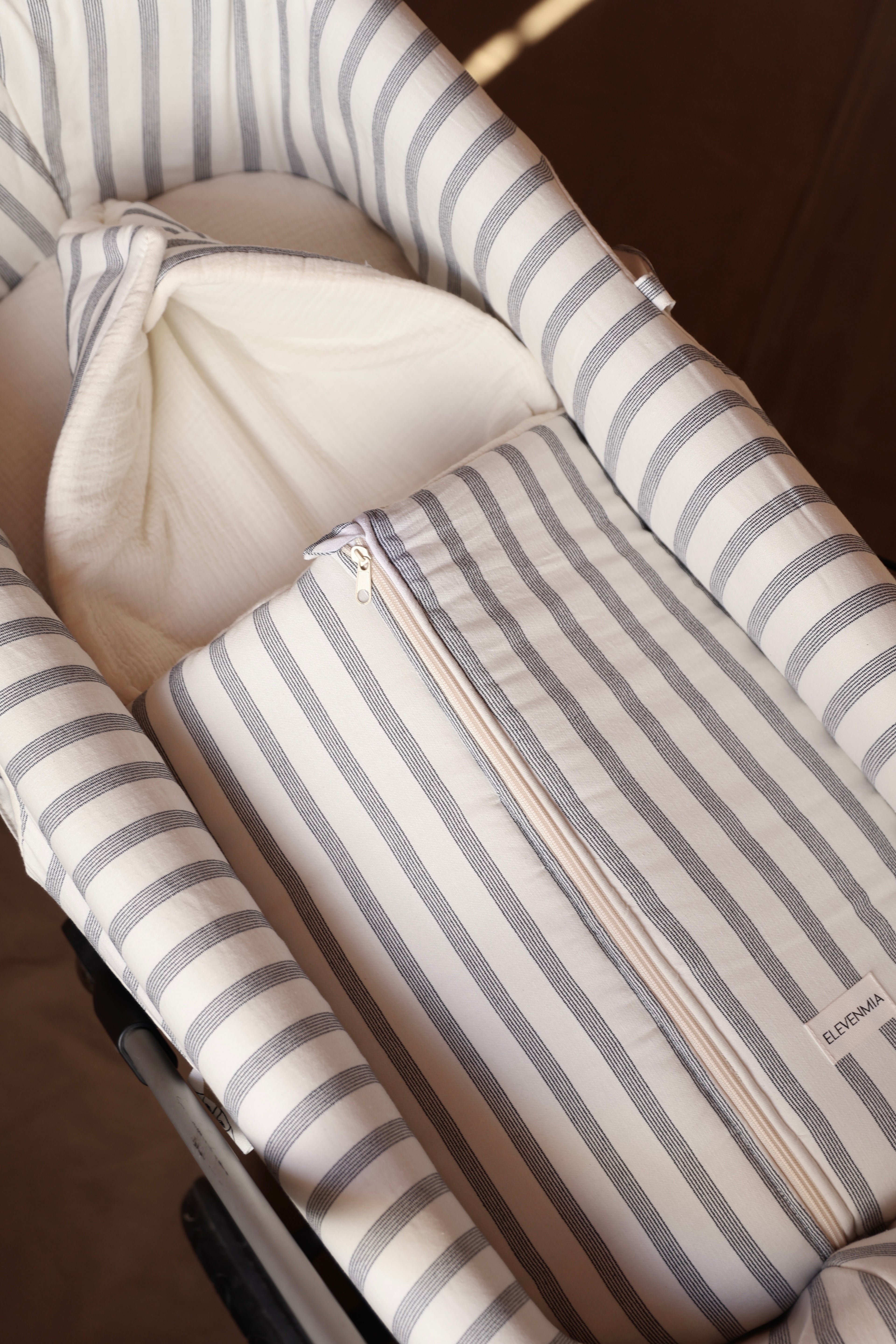 Vestidura Cochecito Menorca + Gasa Cruda Reversible