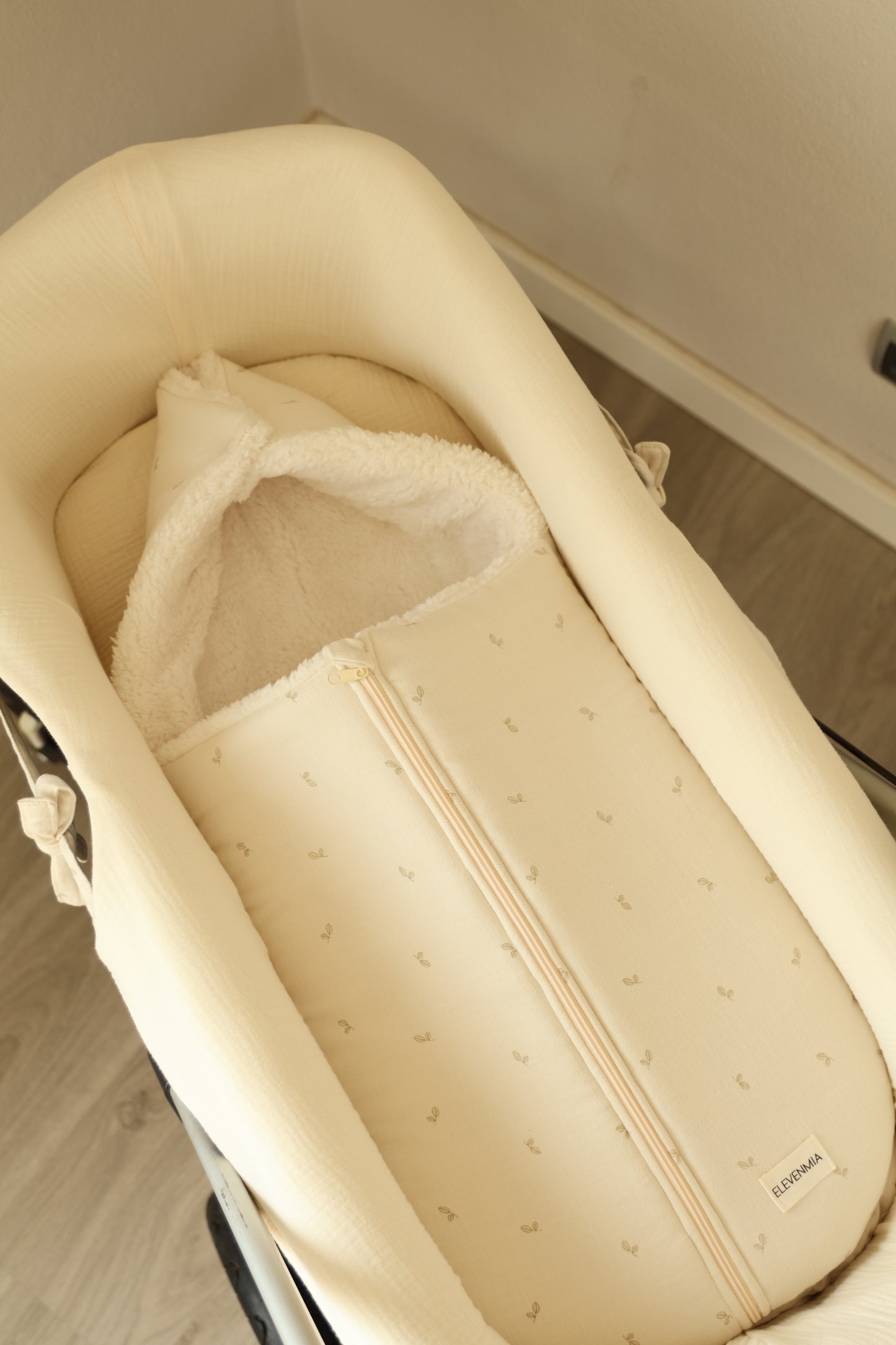 Saco Capazo Cello Oliva + Borreguito