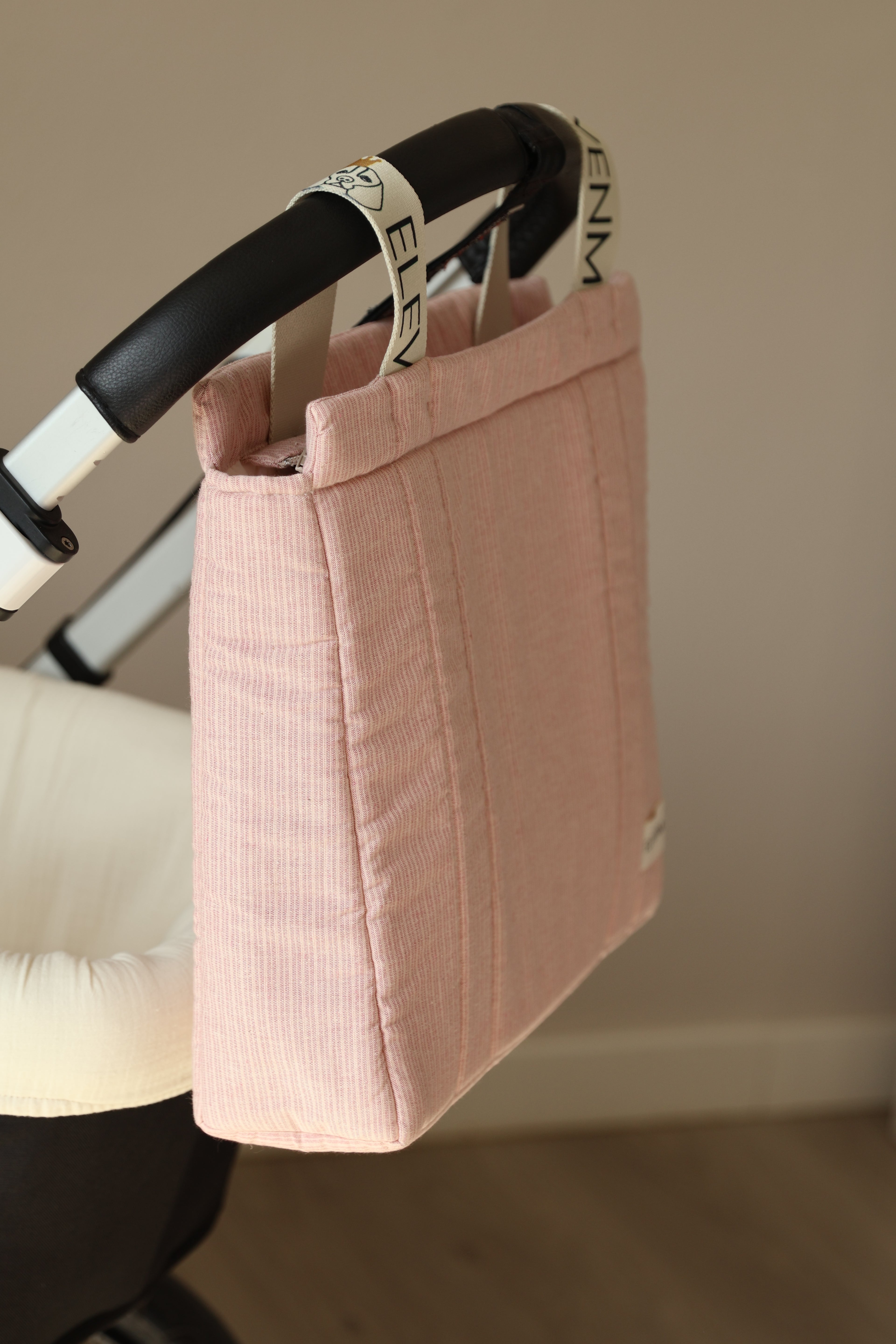 Bolso Big Mini Stripe Rosa