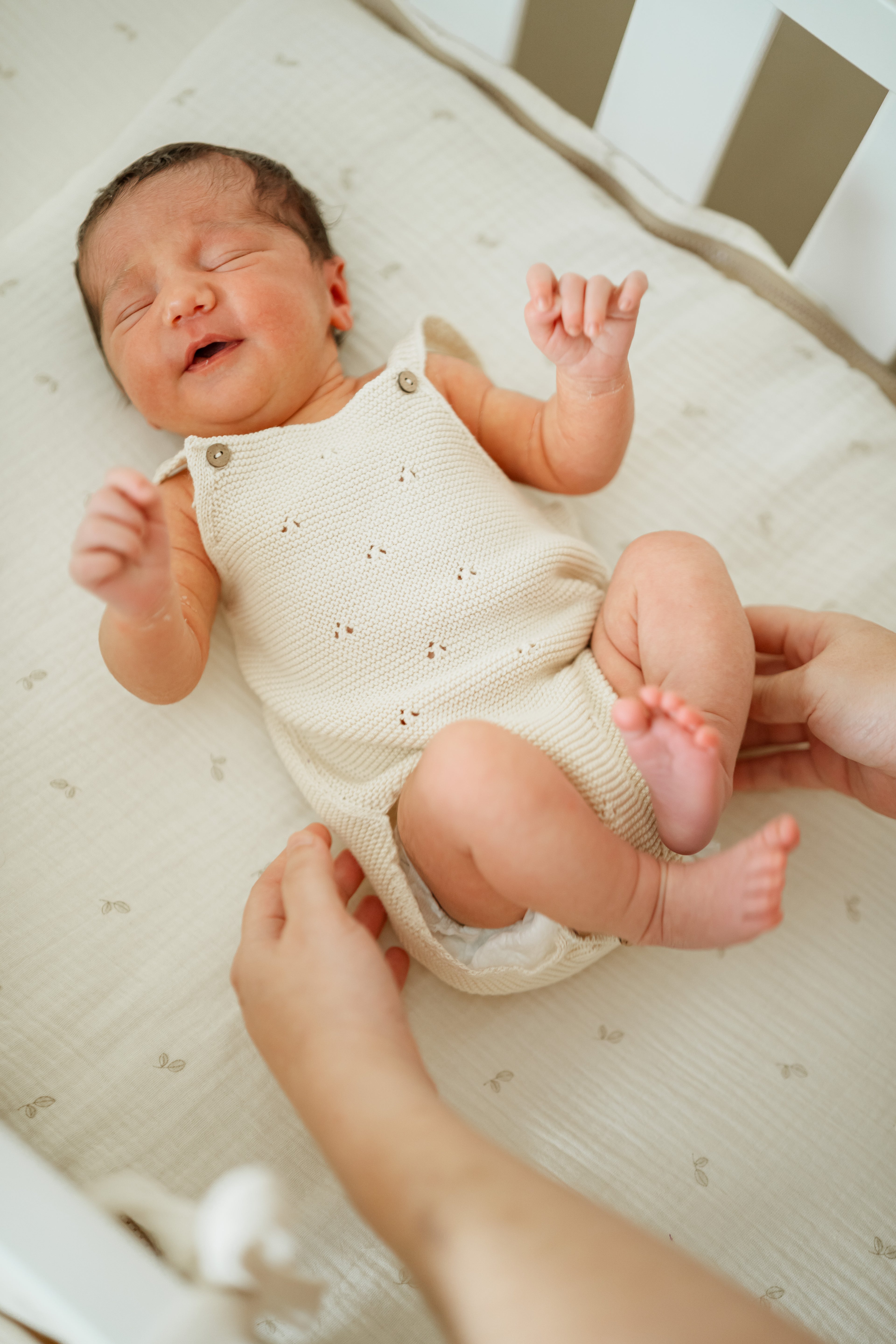 Pelele Punto Tricot Beige