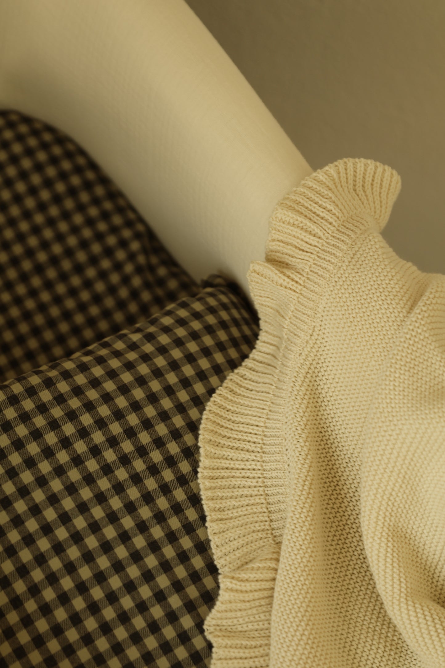 Saco Bajera Cochecito Vichy Verde Militar