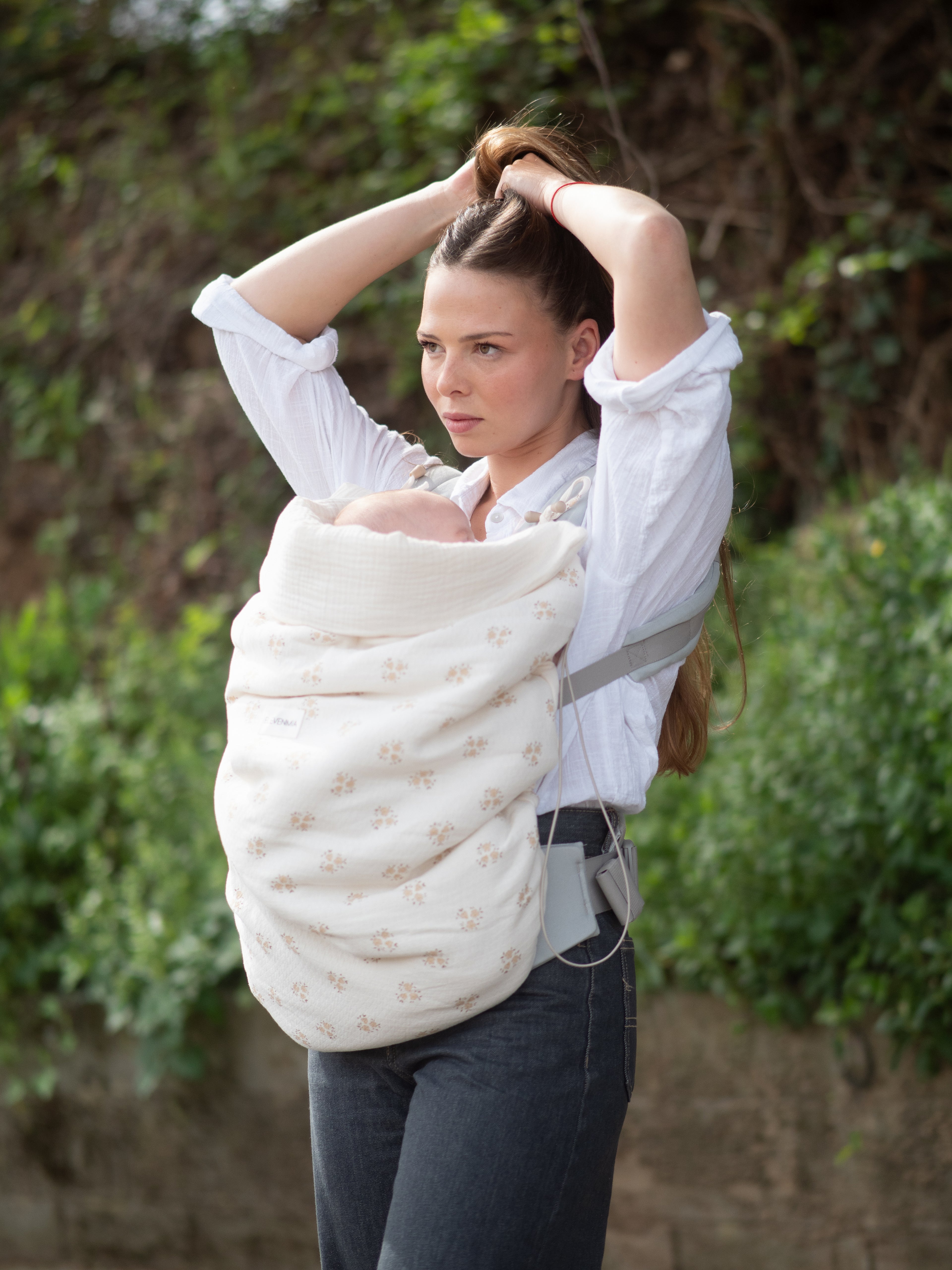 Écharpe porte-bébé réversible Inti Sand