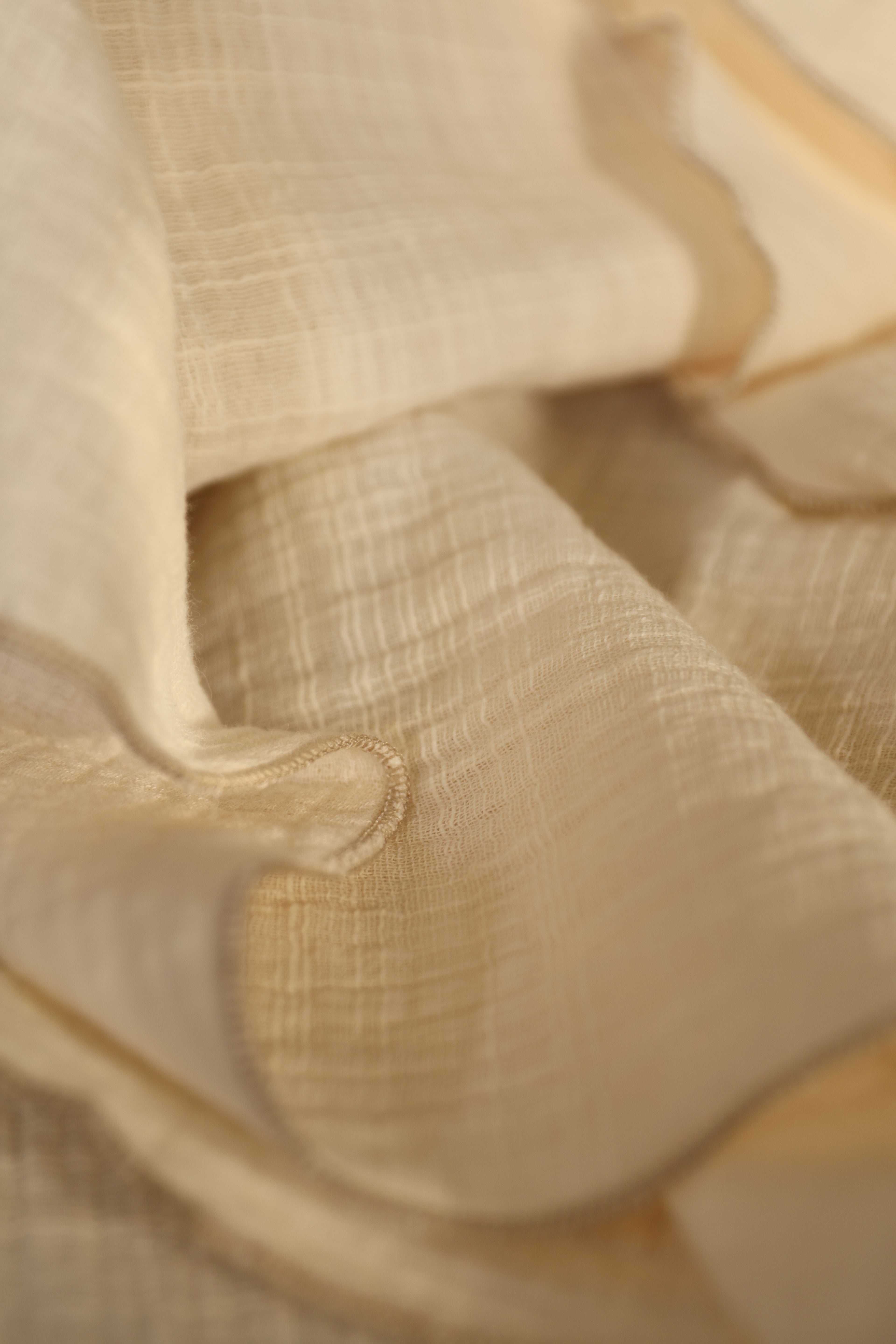 Muselina Gasa Rústica Nata