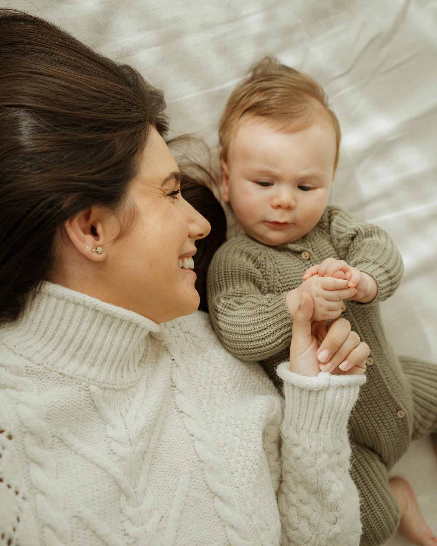 Buzo Punto Tricot Verde Oliva