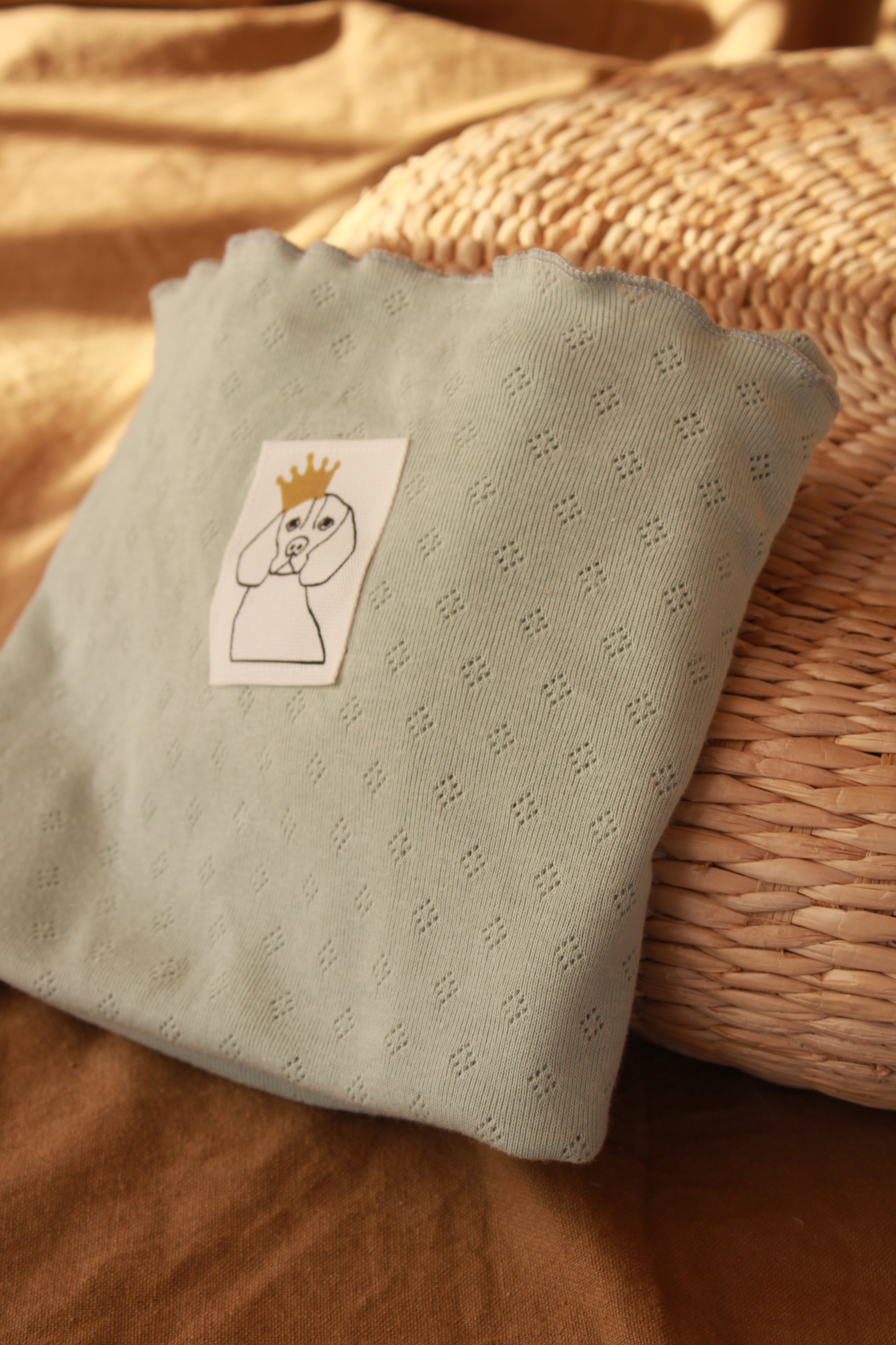 Muselina Punto Calado Verde Agua