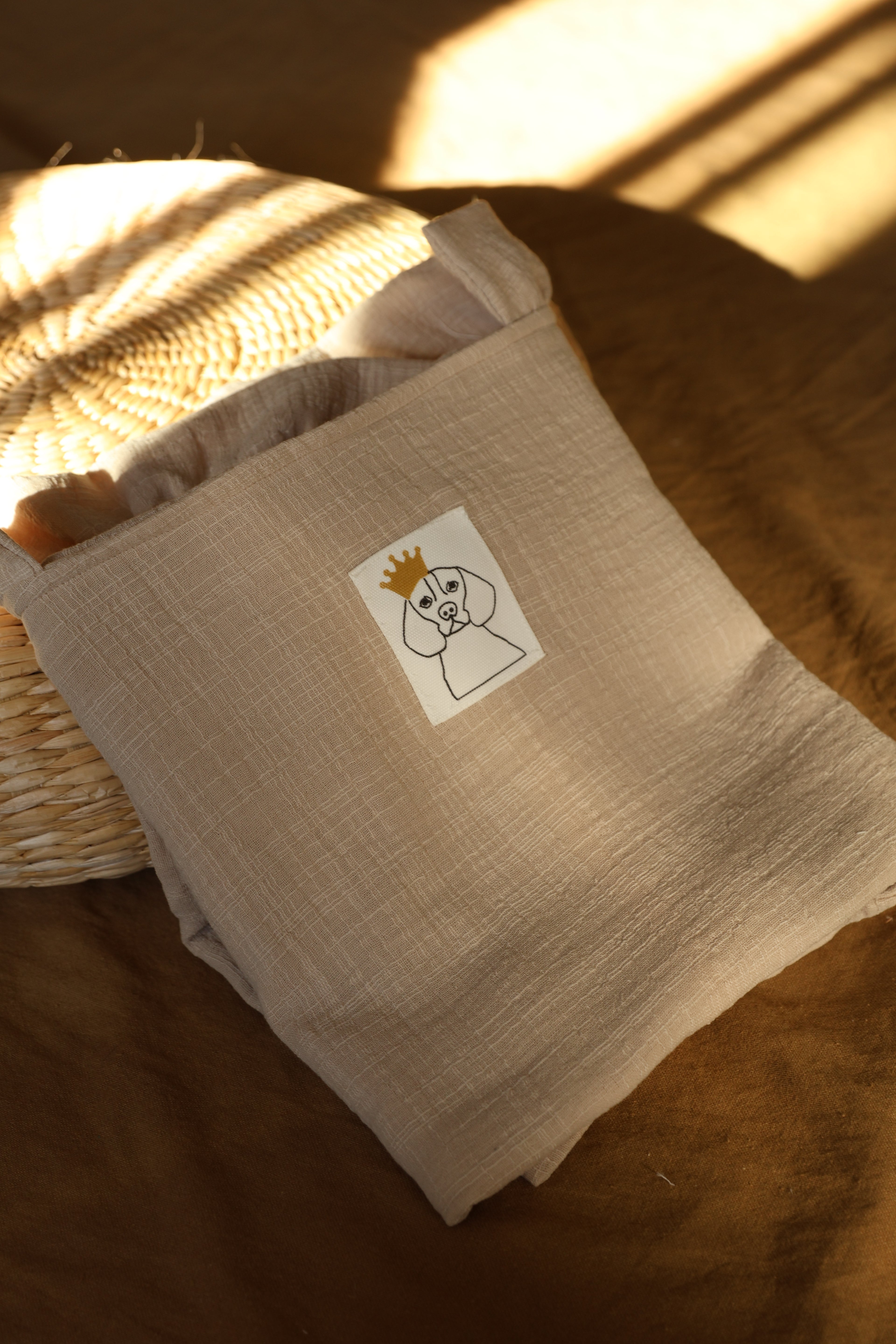 Arrullo Gasa Rústica Arena + Volante Gasa Rústica Arena