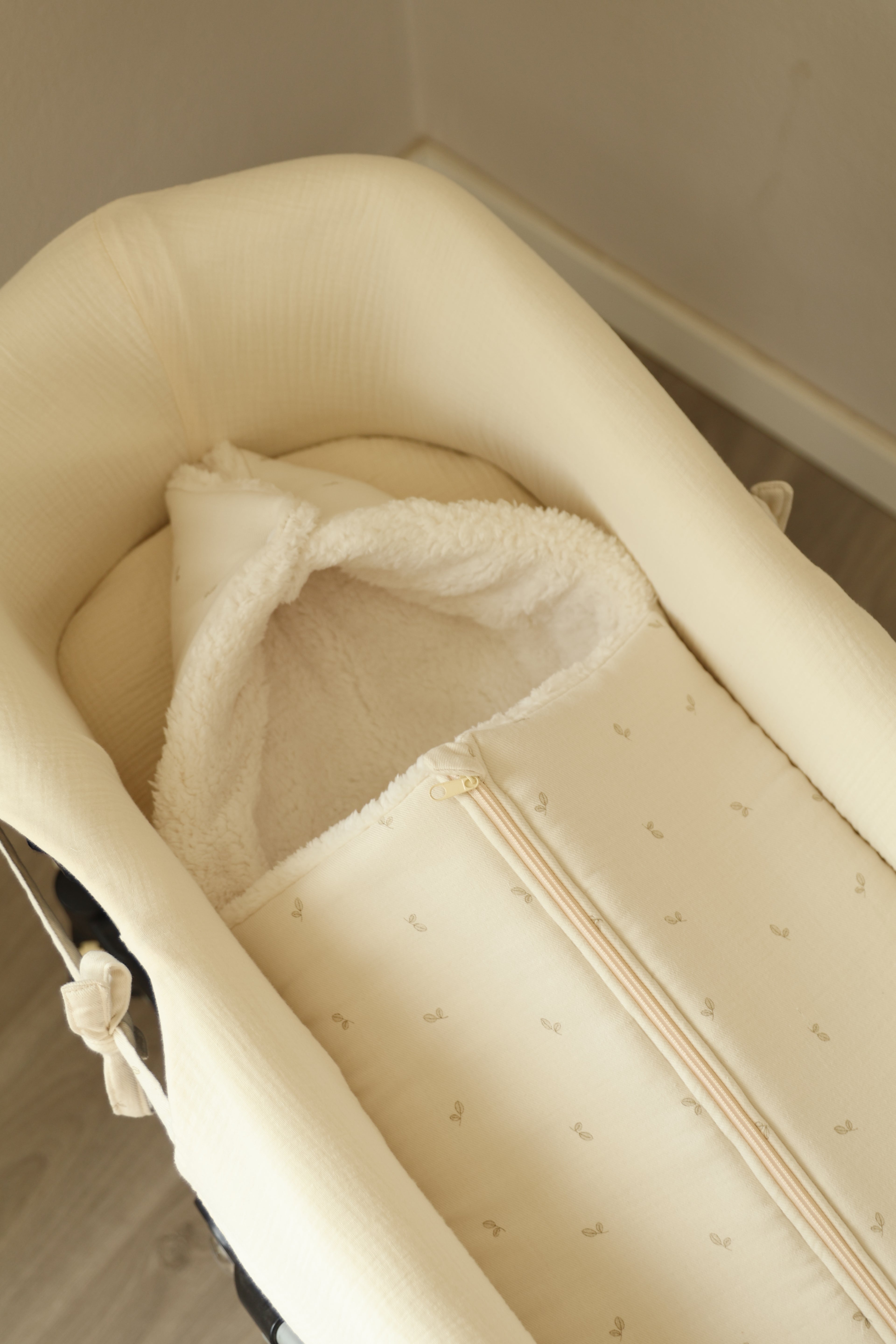 Saco Capazo Cello Oliva + Borreguito