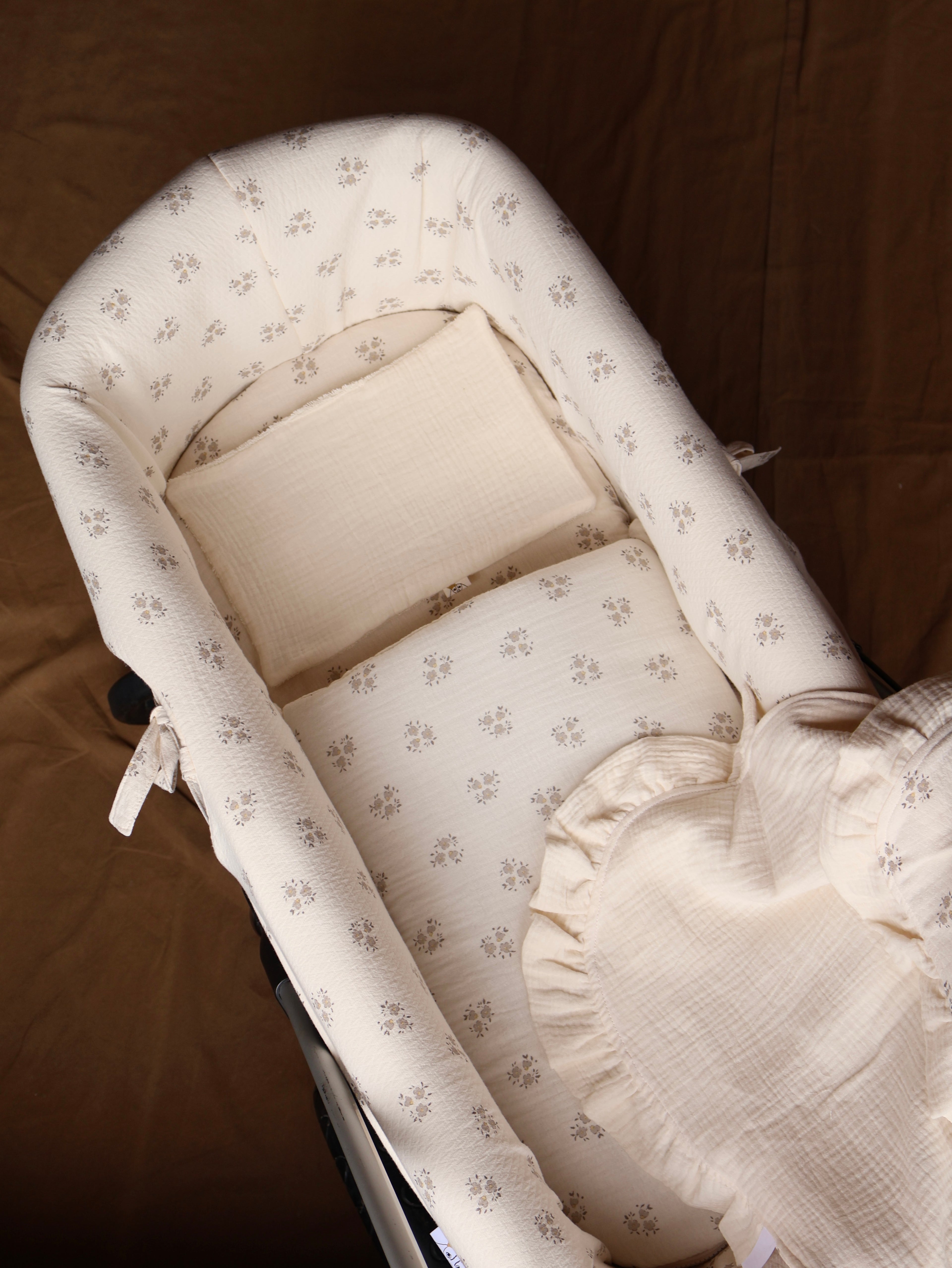 Saco Bajera Cochecito Gasa Sia Gris