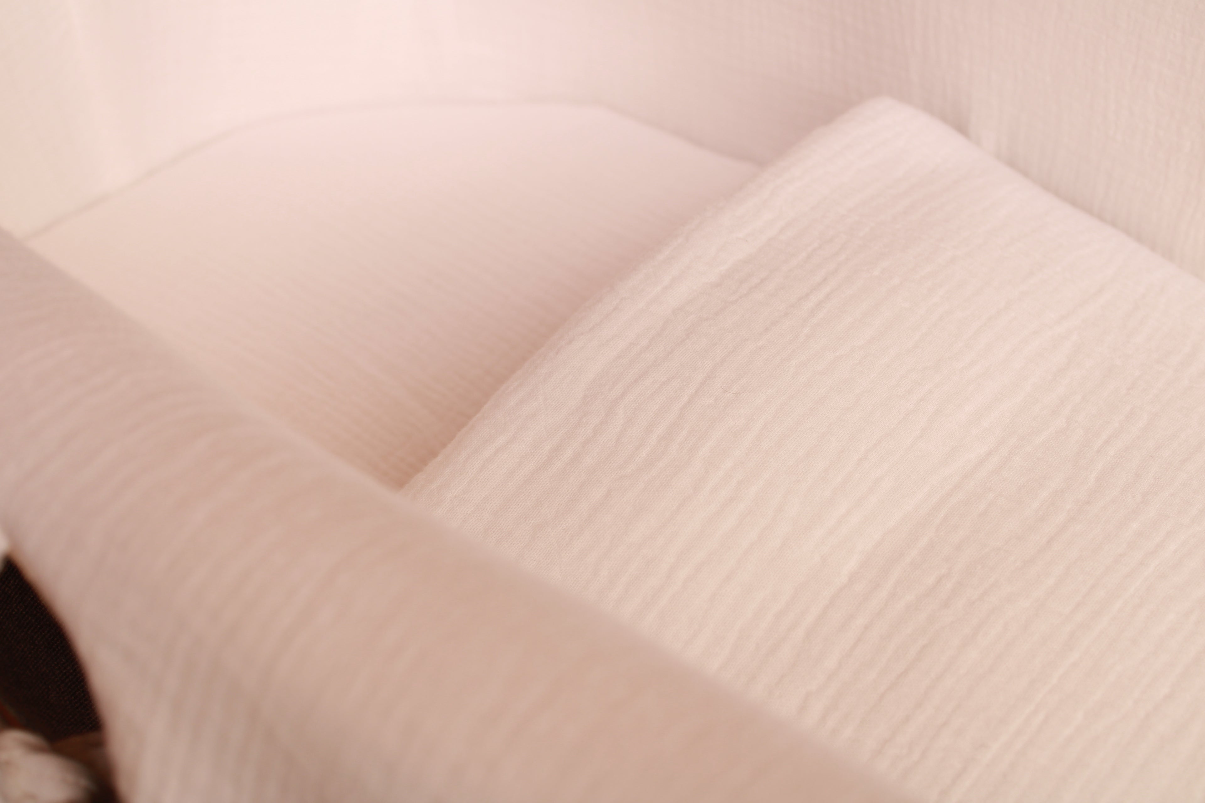 Sac de poussette en gaze blanche