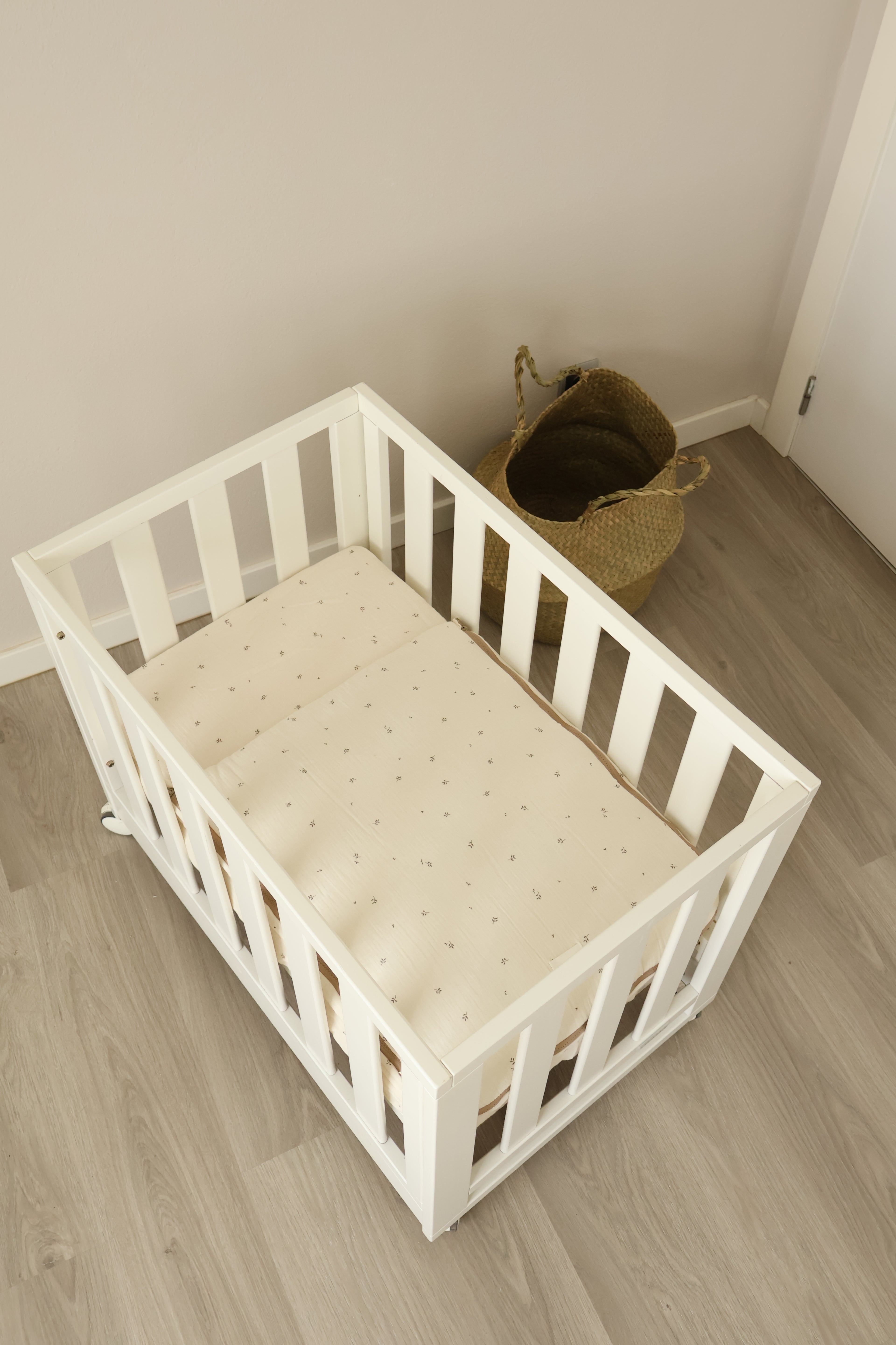 Sac de fond pour mini-berceau 80x50 gaze Lúa