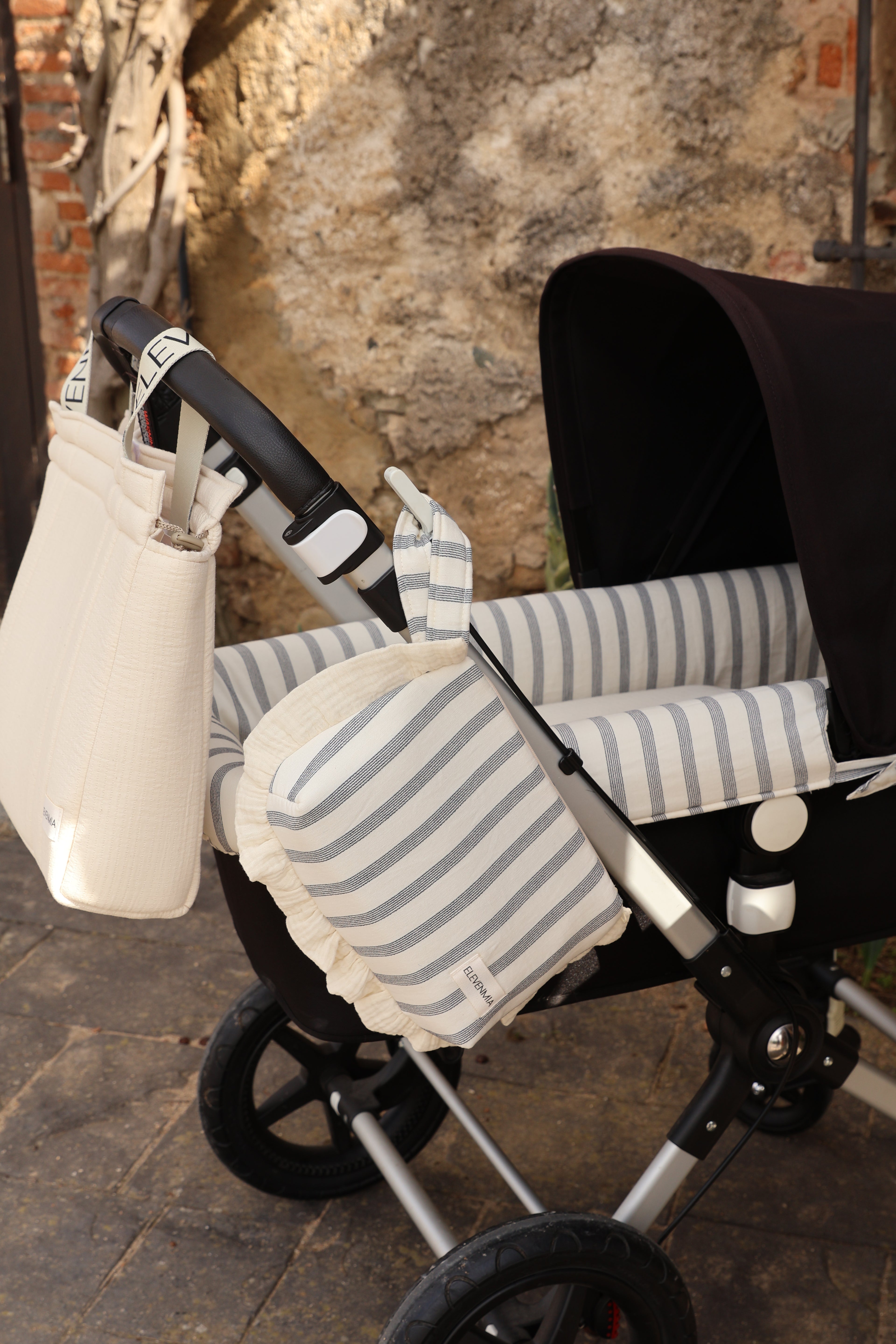 Vestidura Cochecito Menorca + Gasa Cruda Reversible