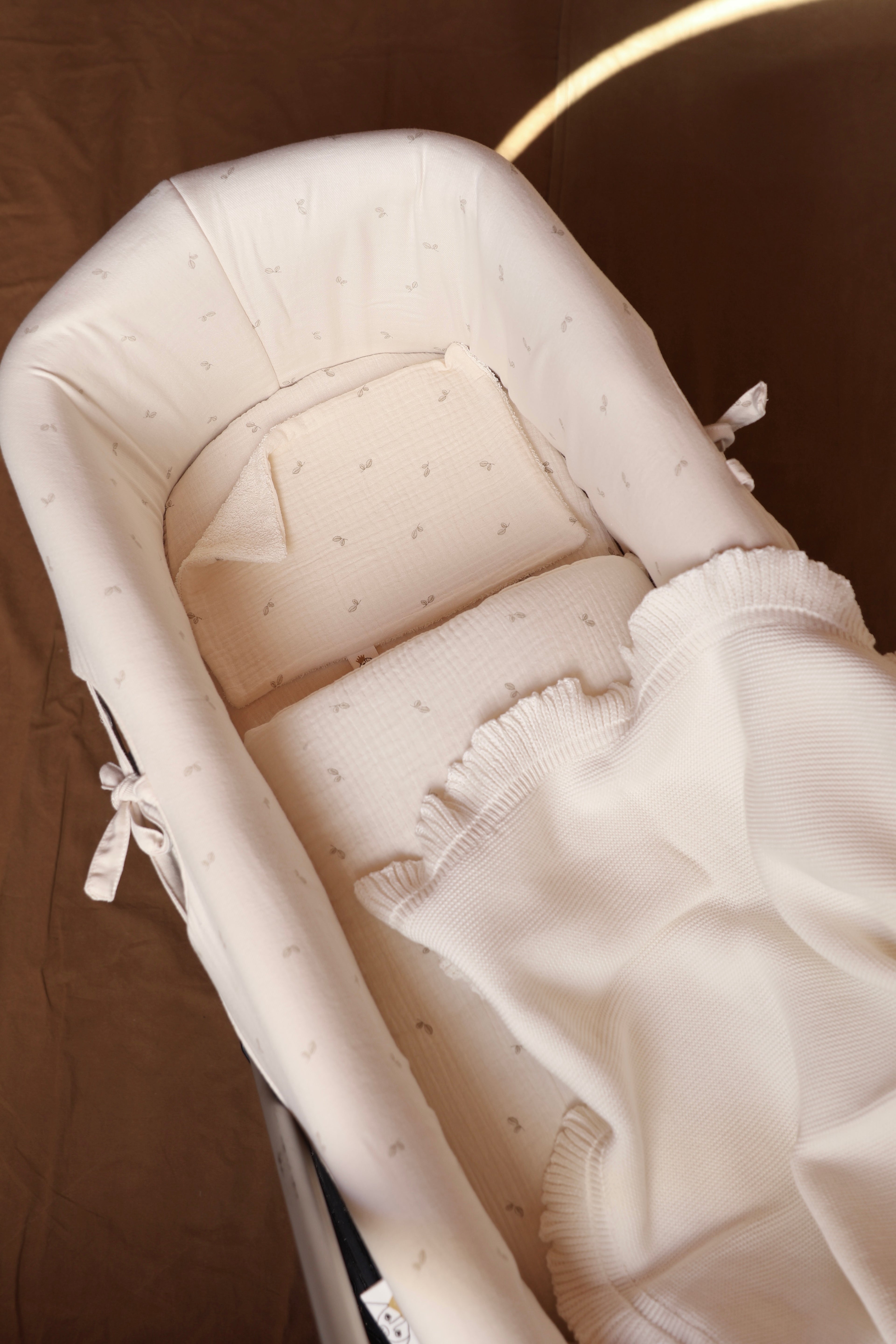 Saco Bajera Cochecito Gasa Oliva