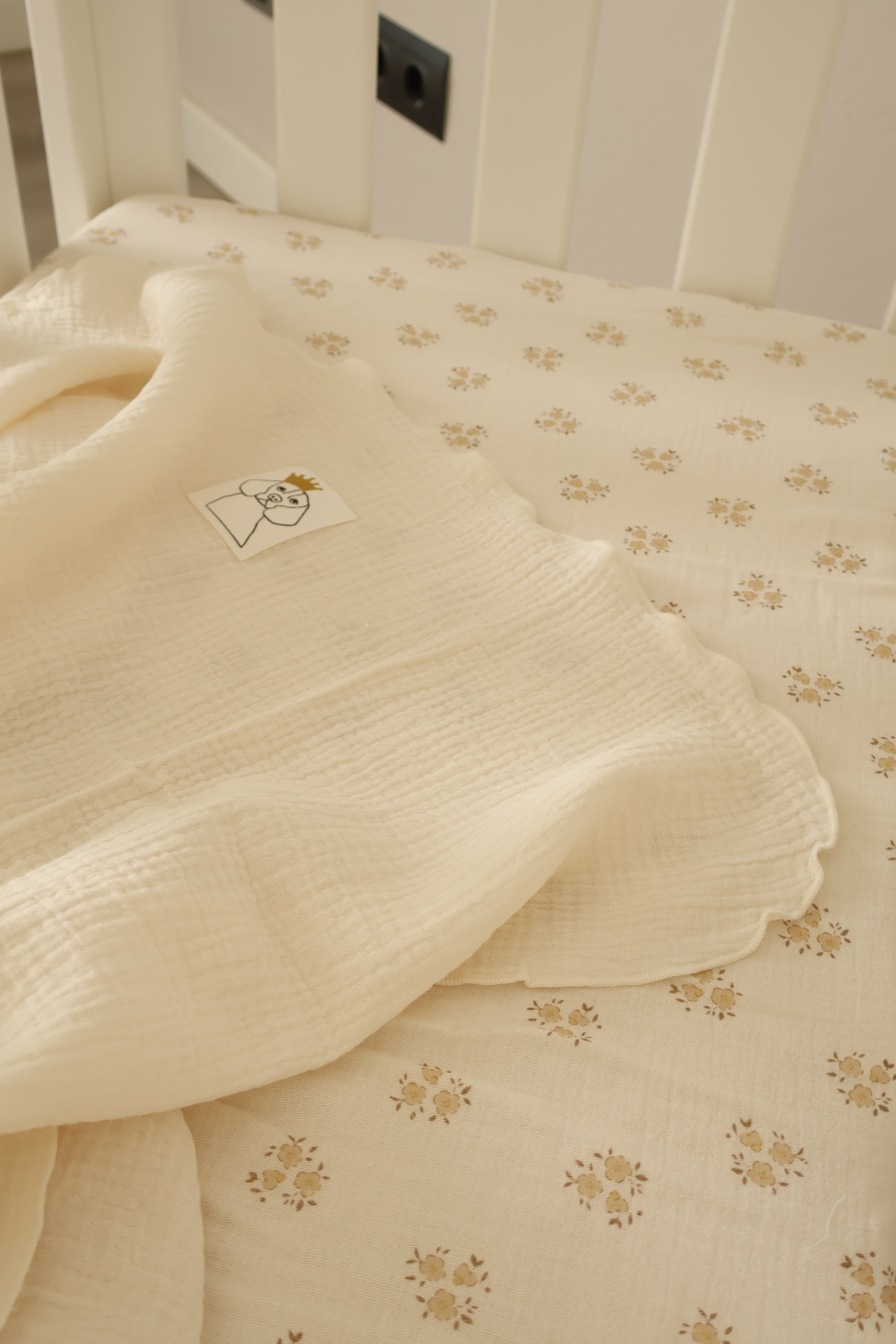 Sac de fond pour mini-berceau 80x50 Gaze Sia Sand