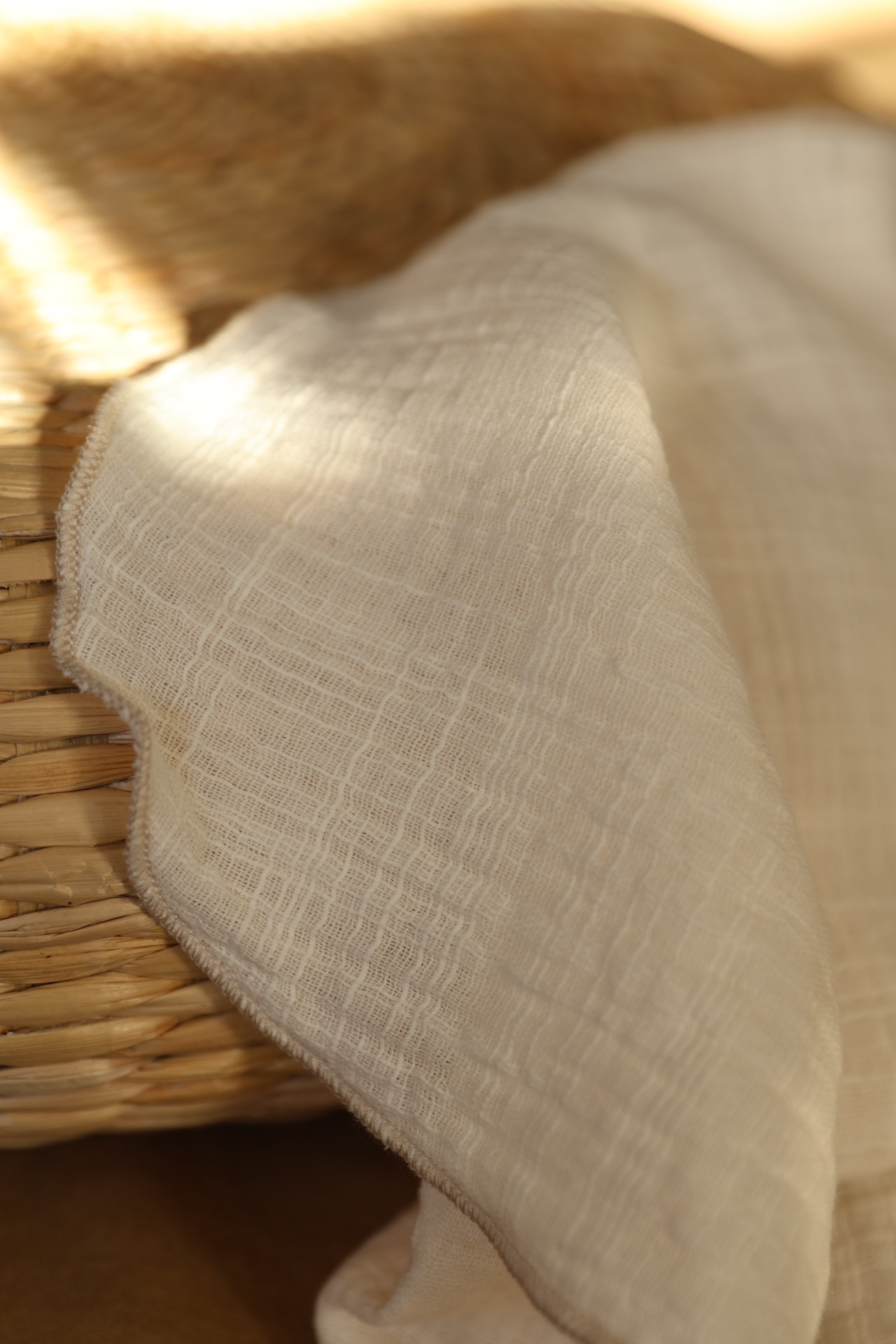 Muselina Gasa Rústica Nata