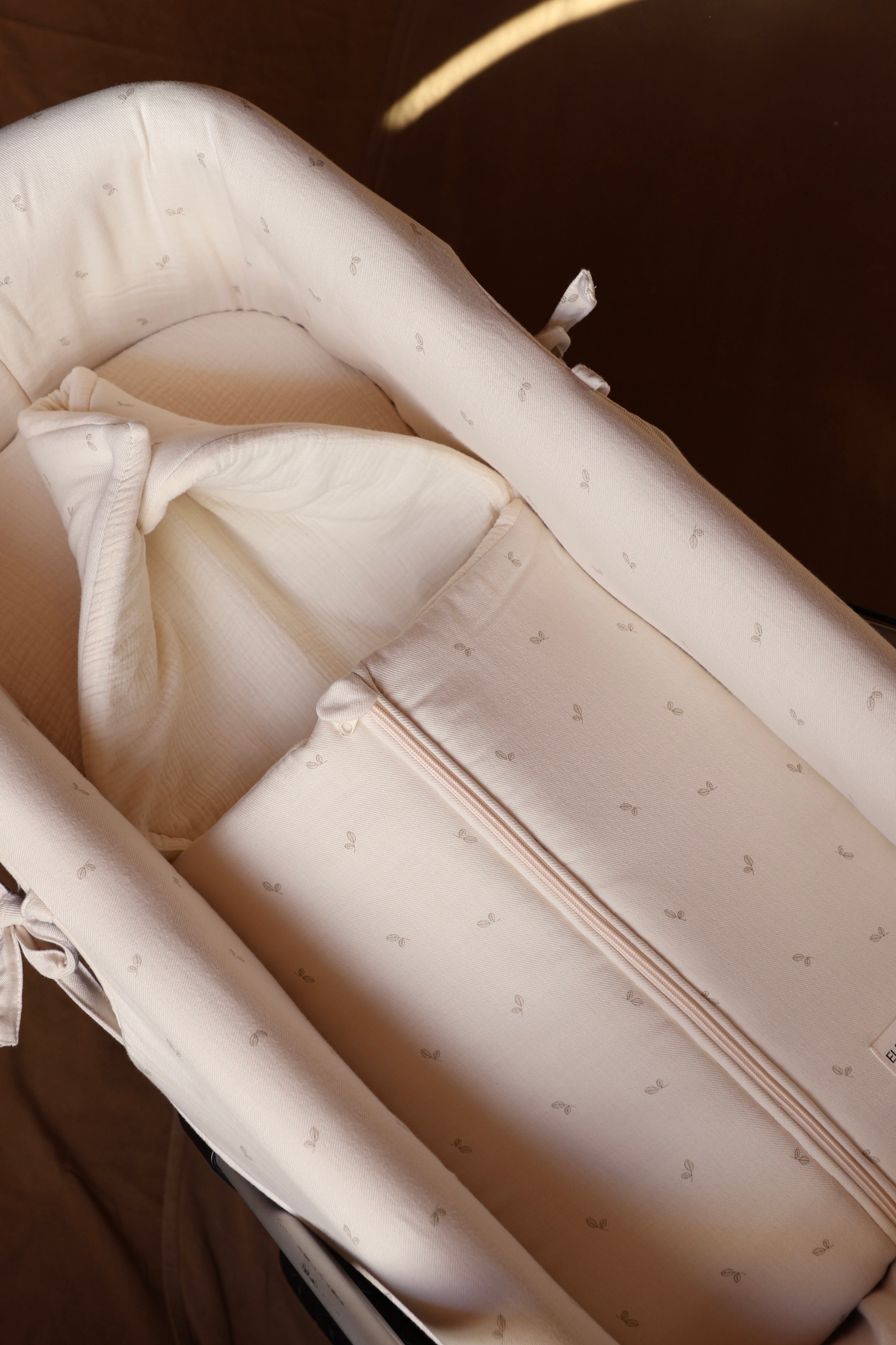 Saco Capazo Cello Oliva + Gasa Cruda