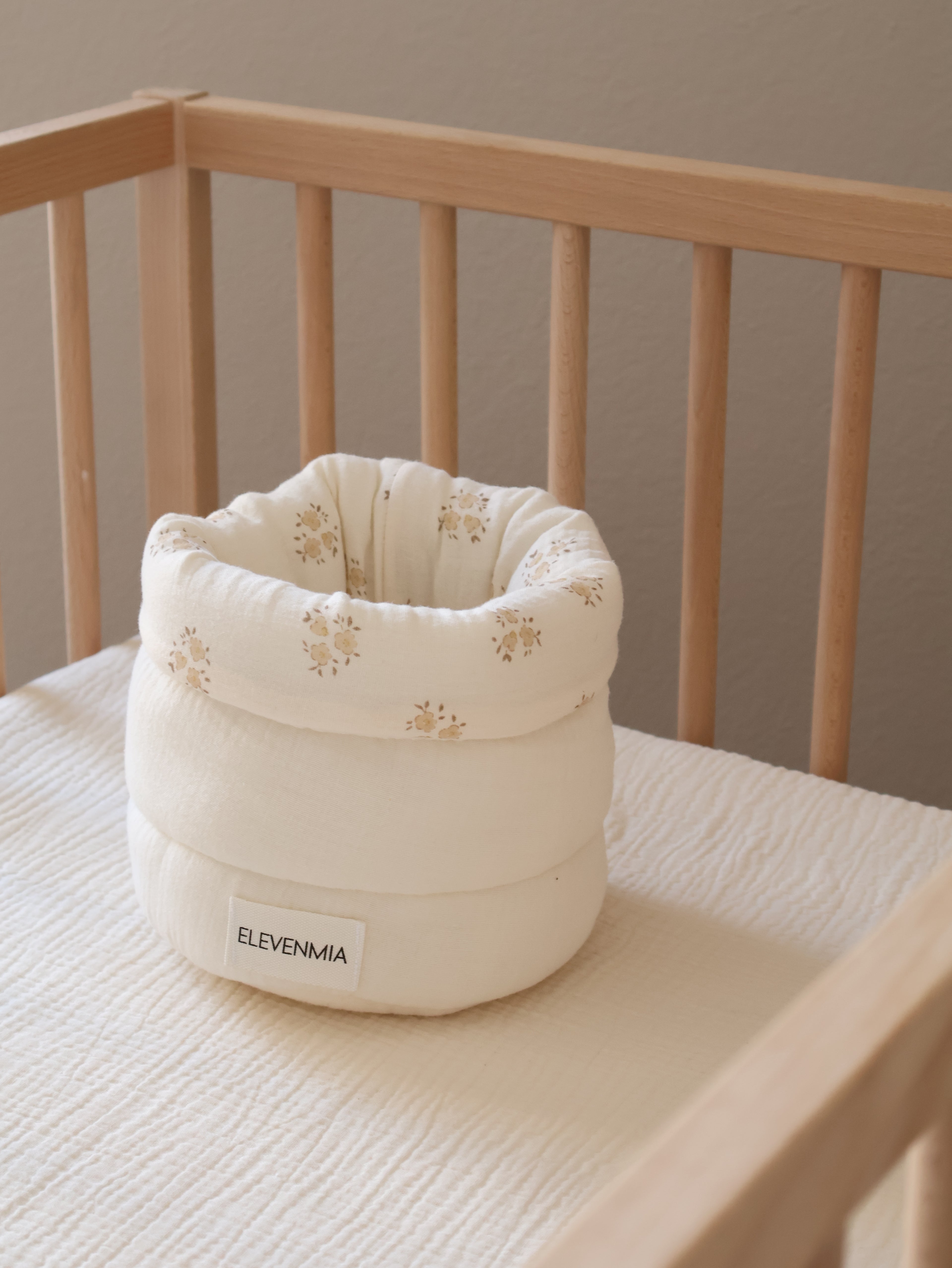 Cesto Organizador Pequeño Sia Arena + Gasa Cruda