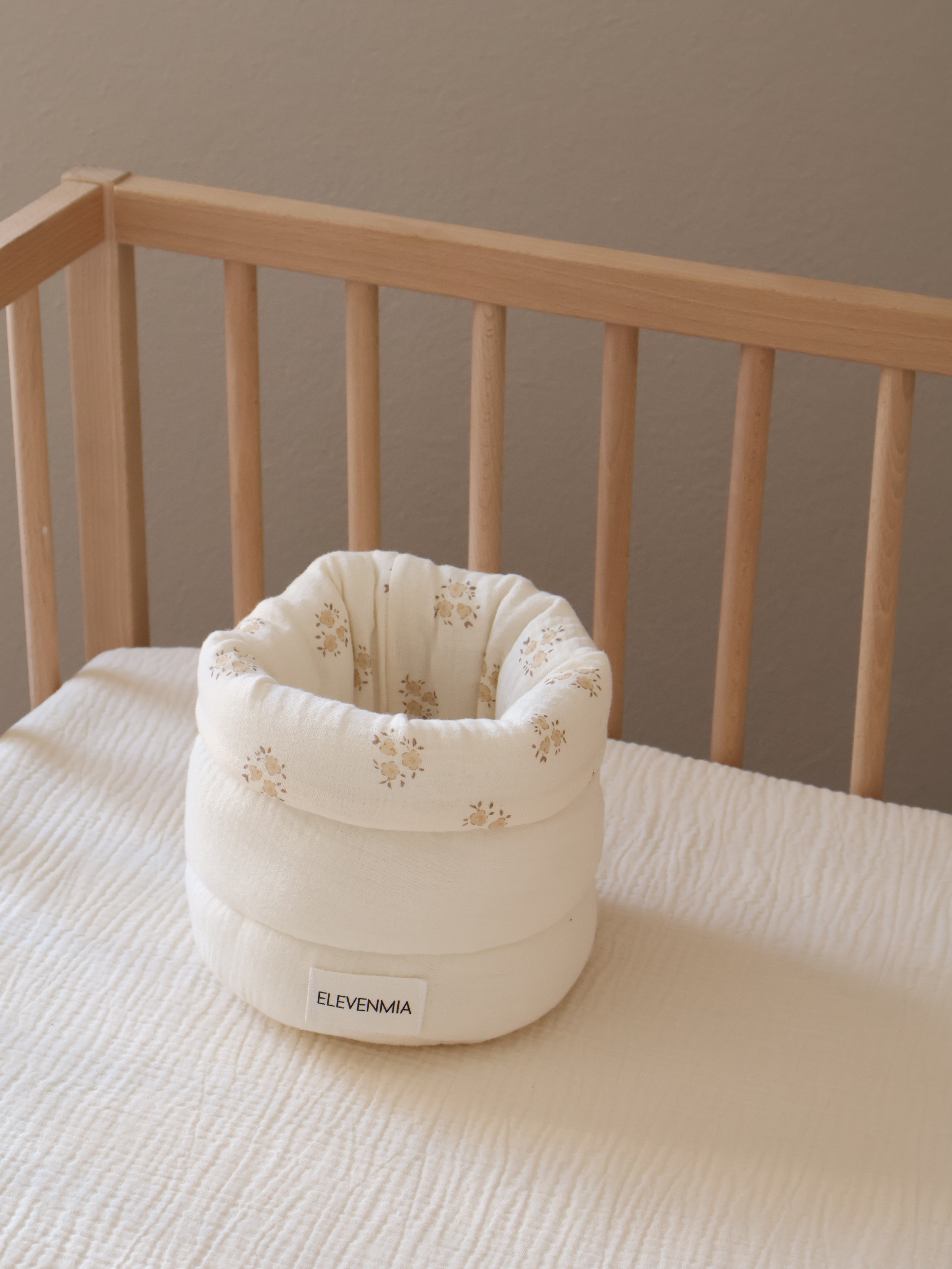 Cesto Organizador Pequeño Sia Arena + Gasa Cruda