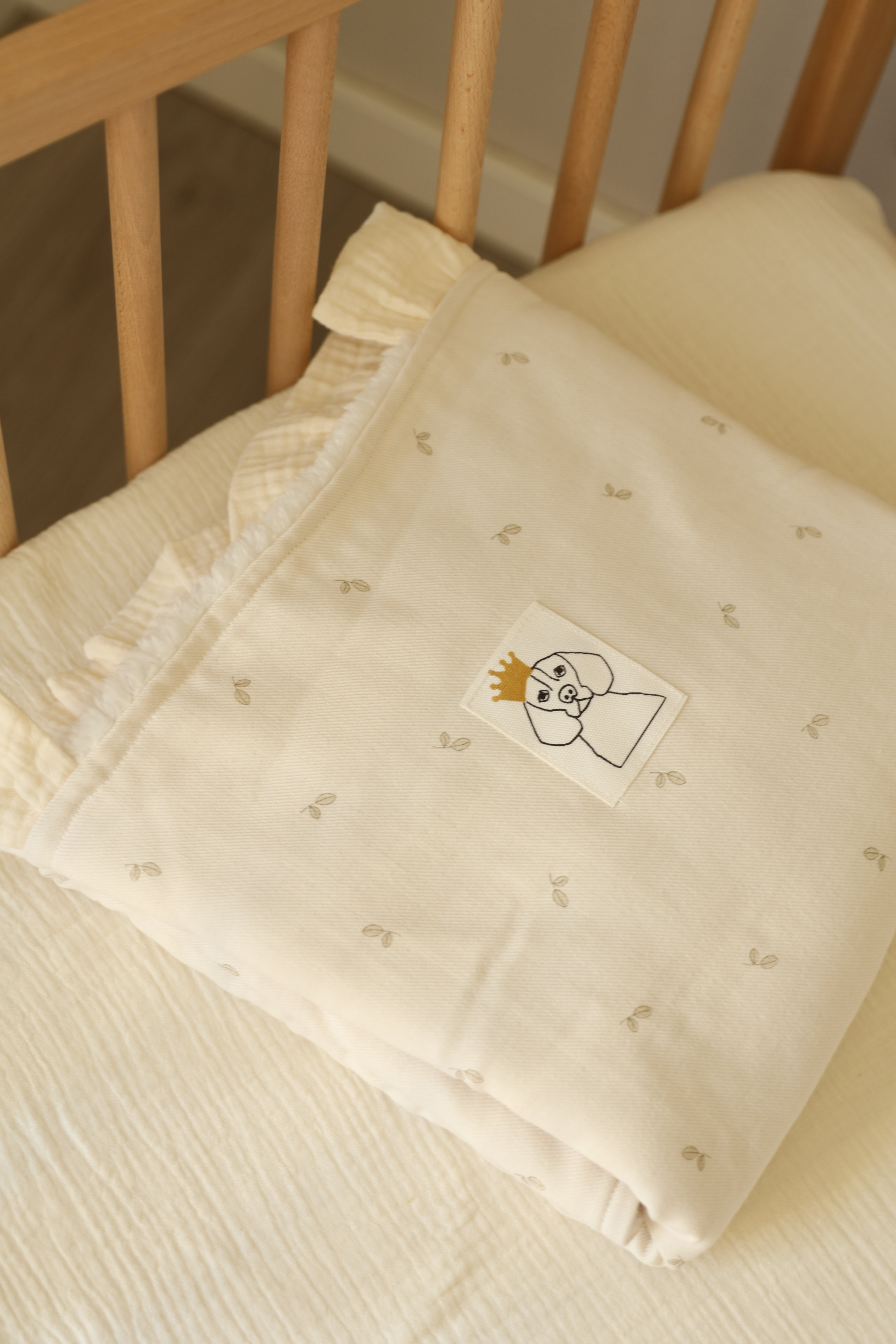 Manta Cello Oliva + Borreguito