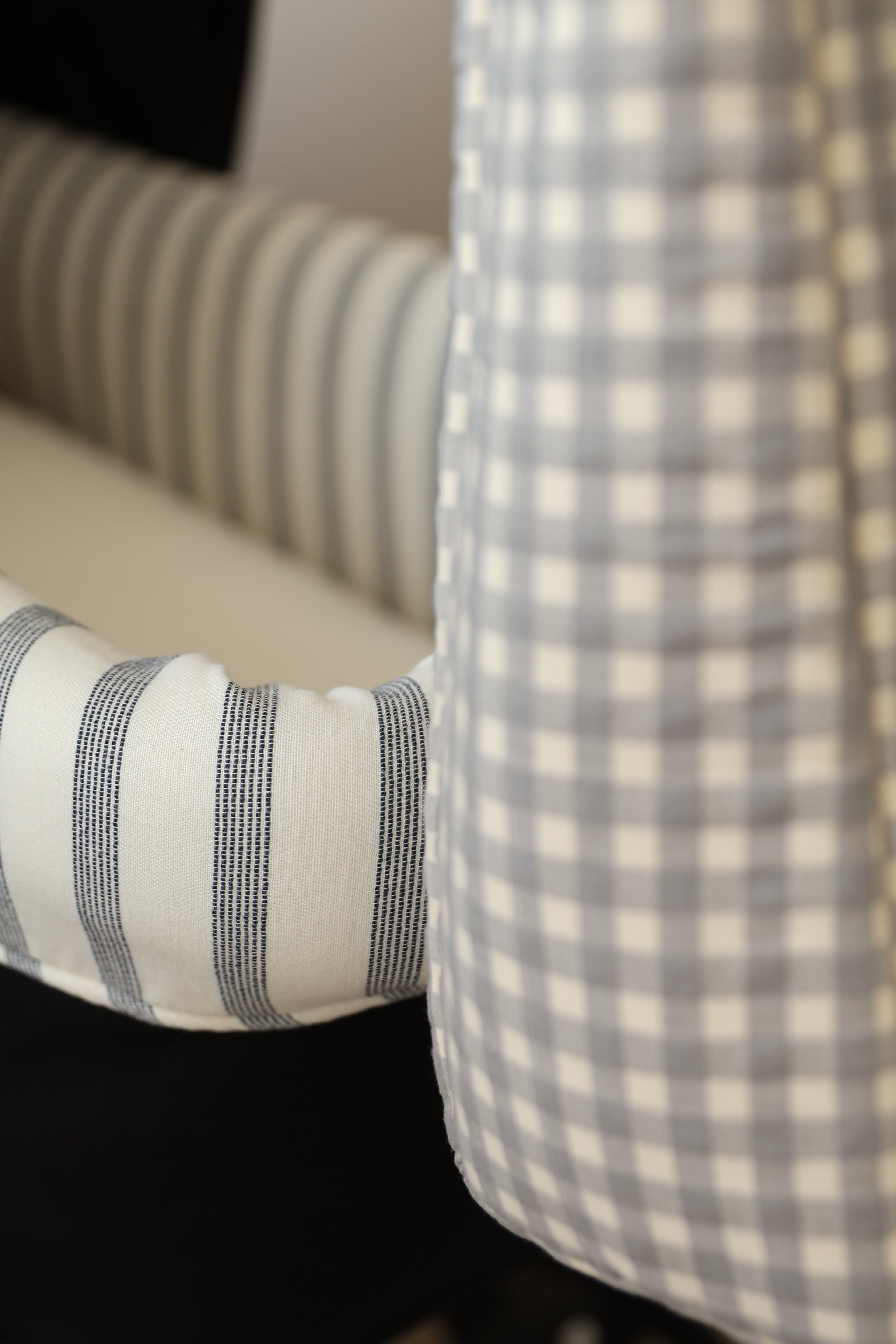 Grand sac bleu marine Vichy