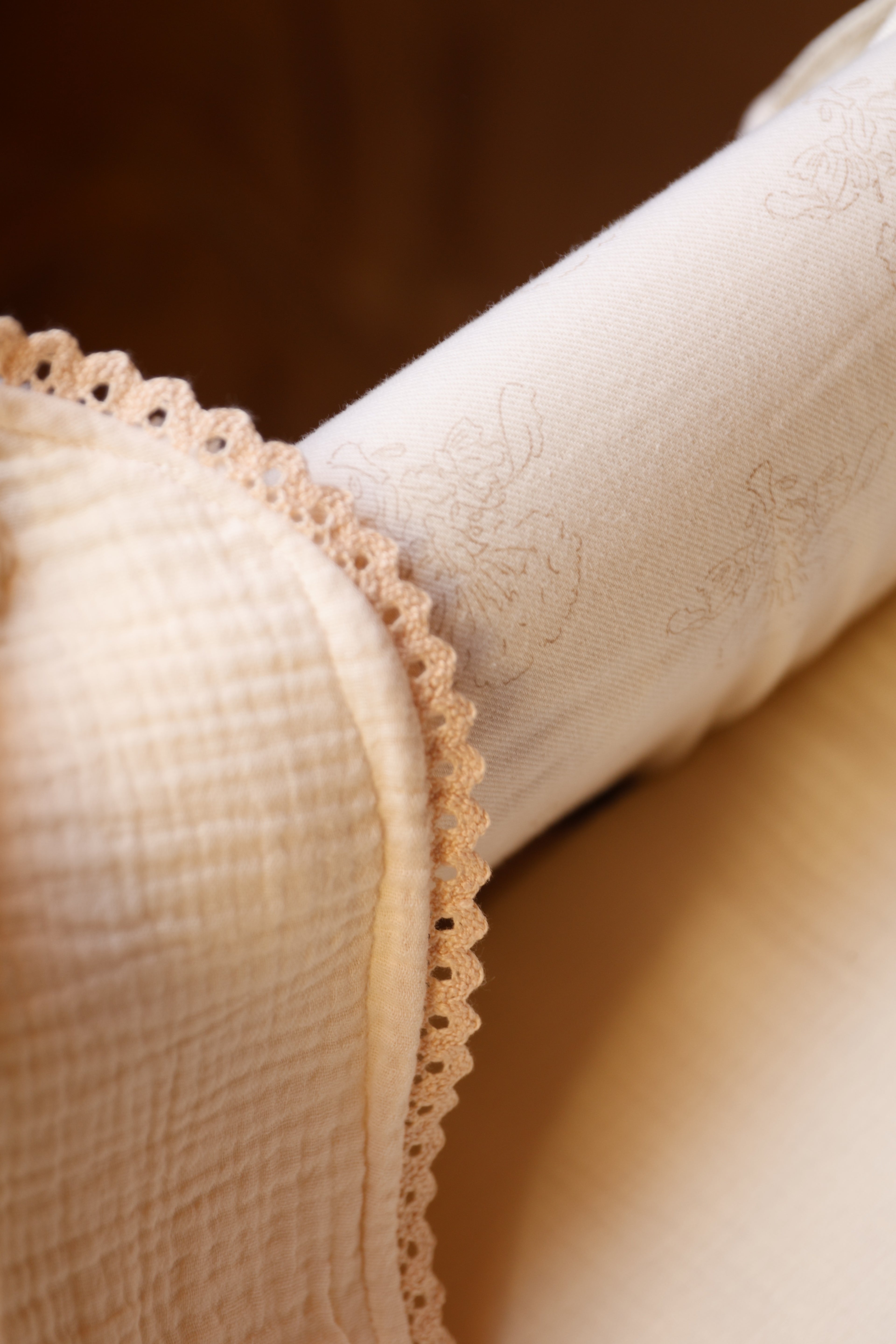 Vestidura Cochecito René + Gasa Cruda Reversible