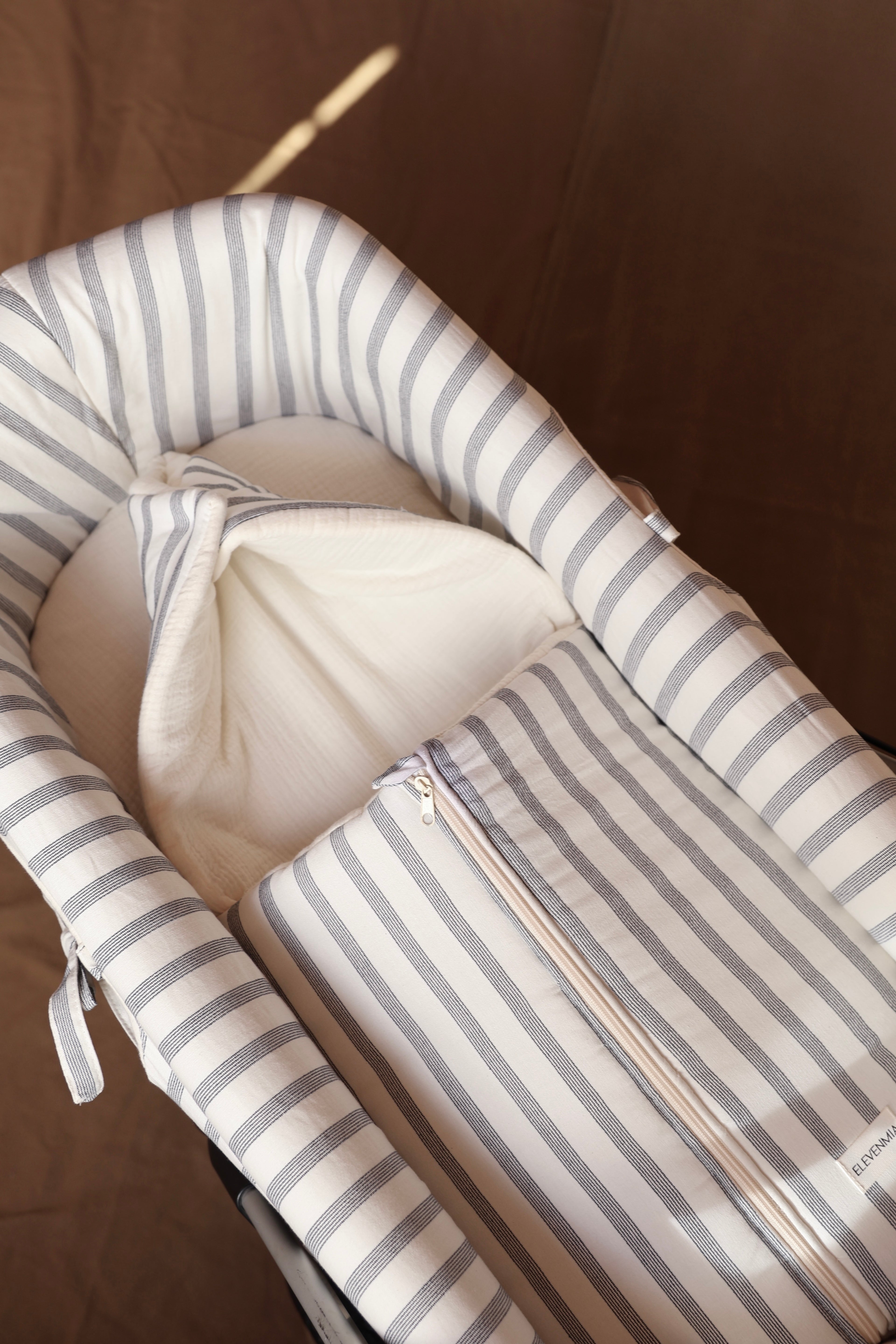 Vestidura Cochecito Menorca + Gasa Cruda Reversible