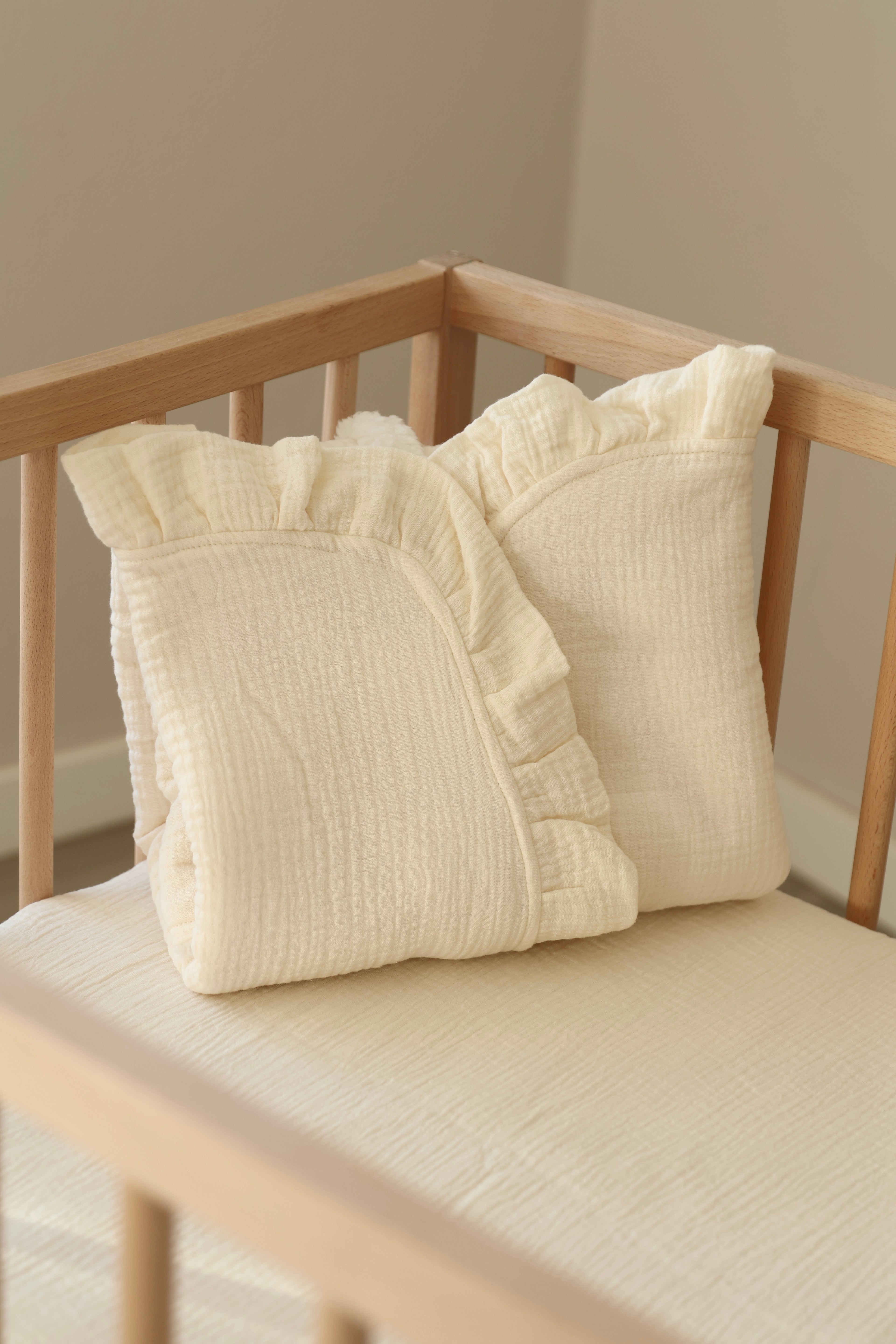 Manta Gasa Cruda + Borreguito