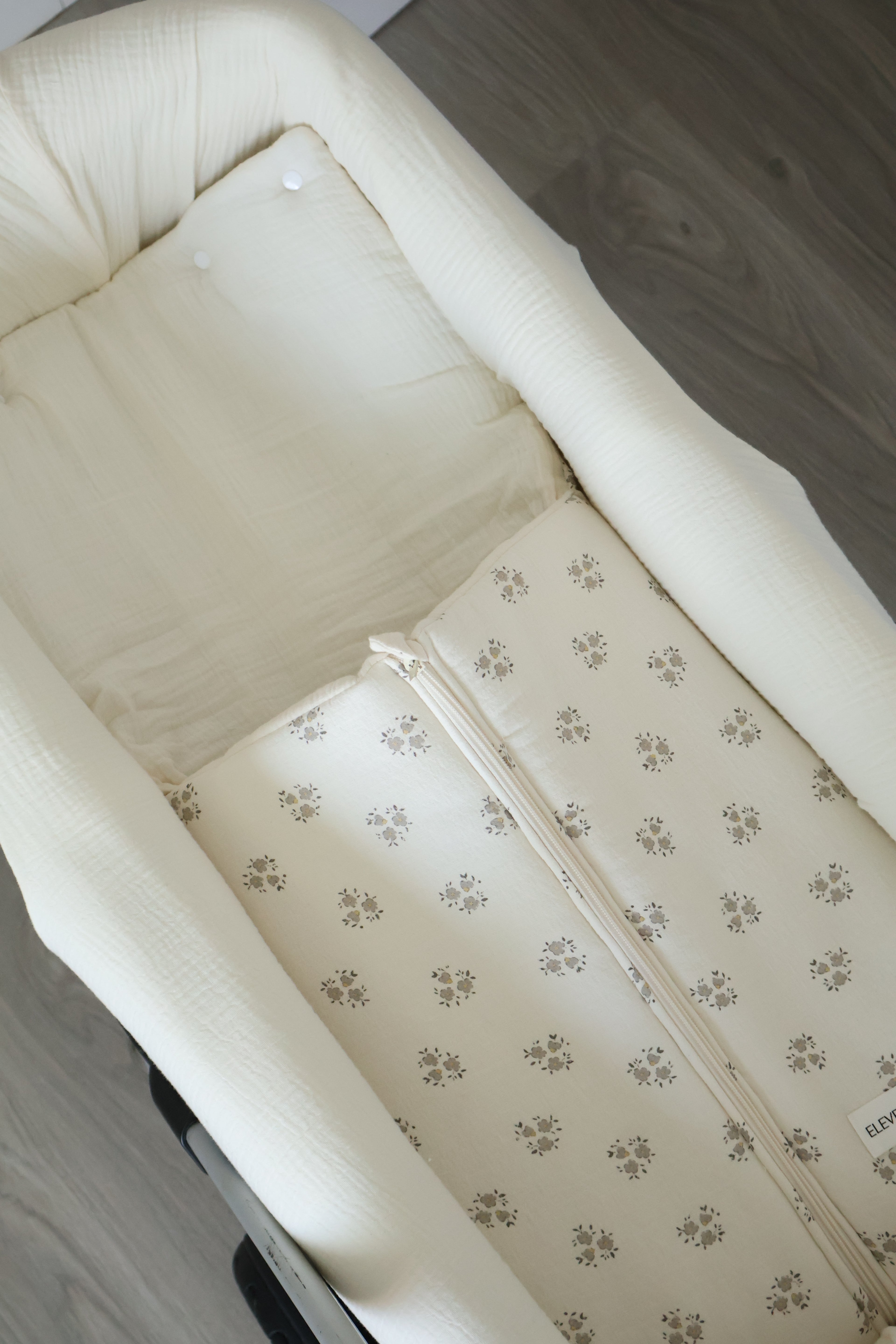 Saco Capazo Inti Gris + Gasa Cruda