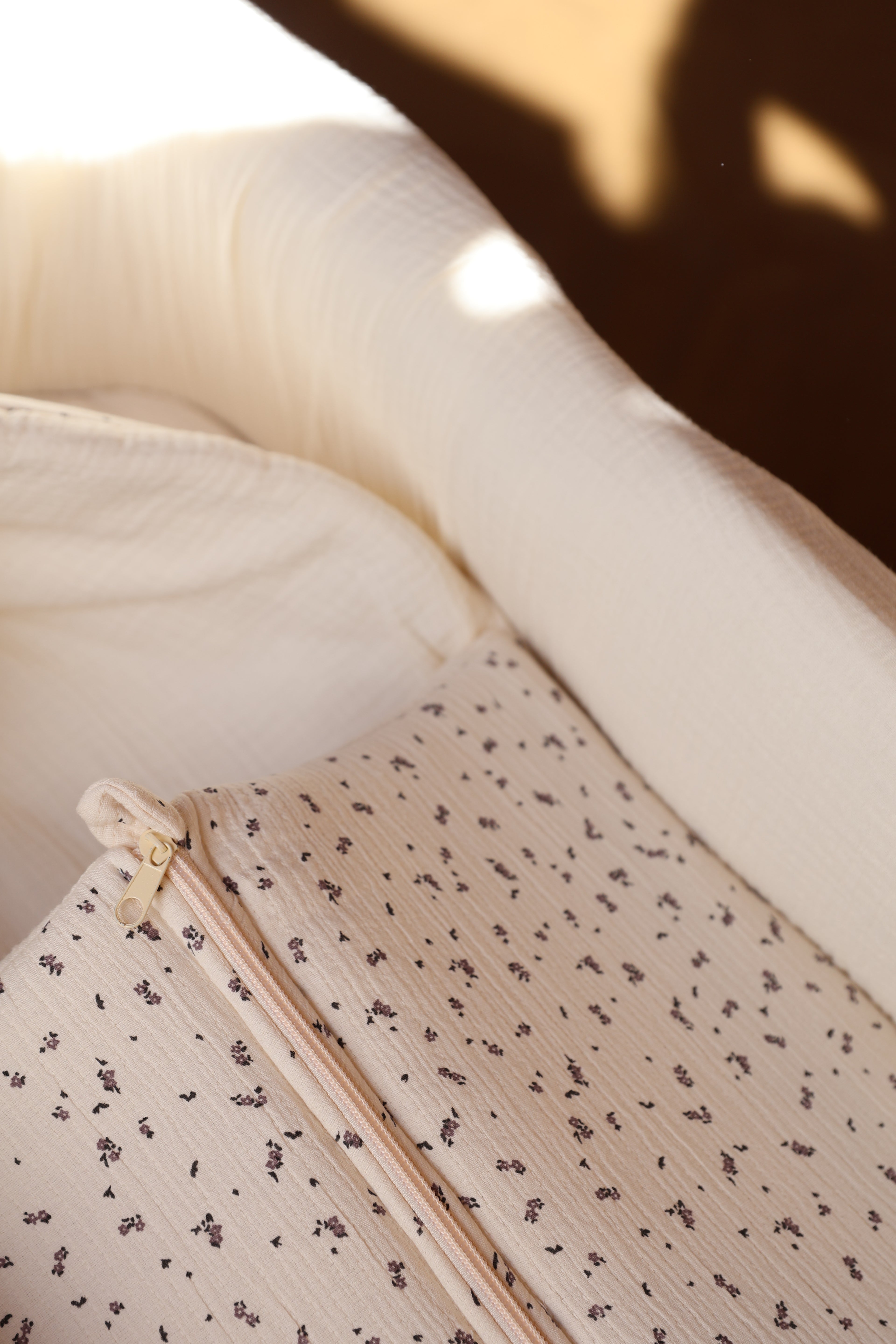 Sac de transport imprimé pour jumeaux + gaze brute