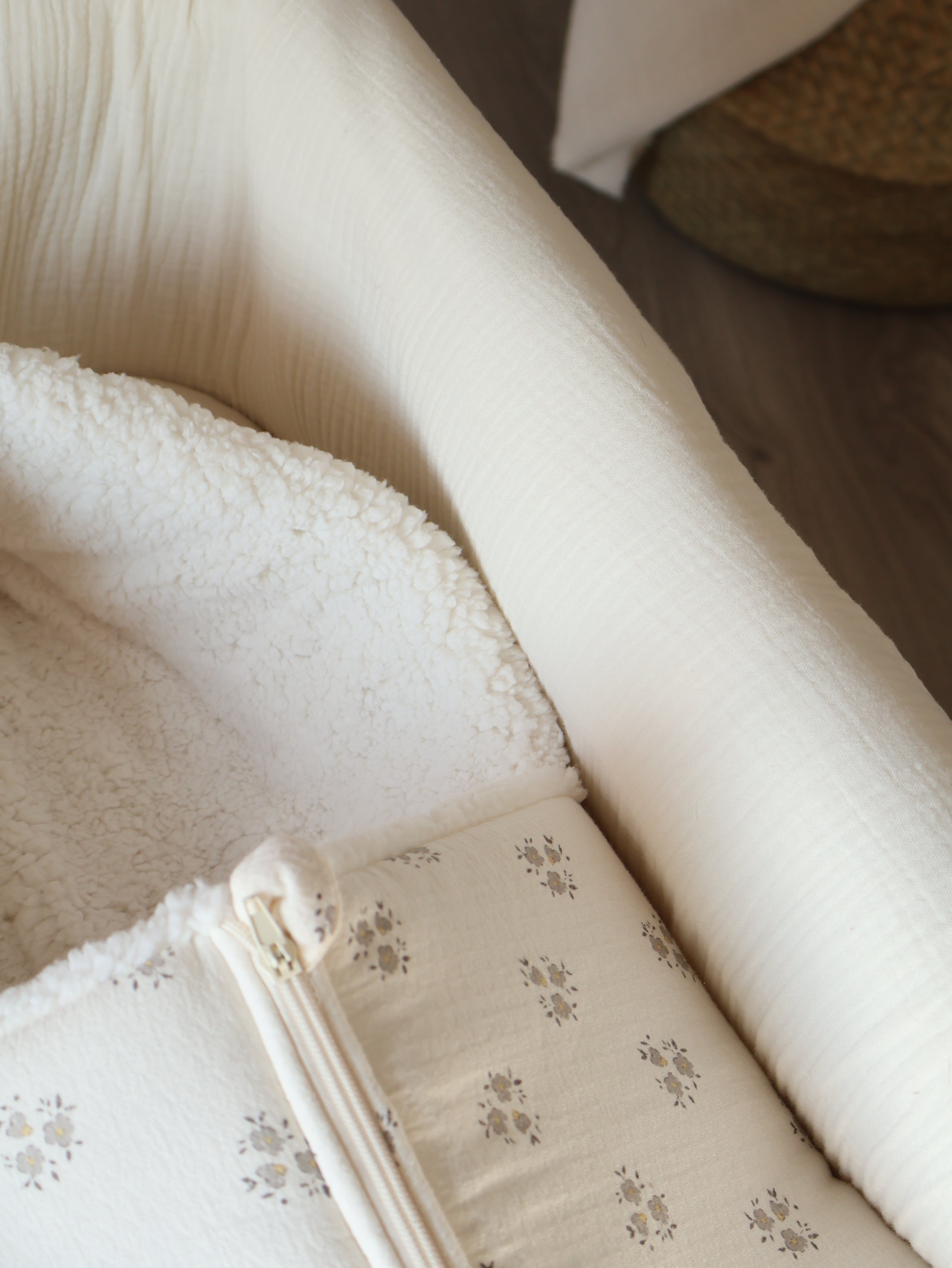 Saco Capazo Inti Gris + Borreguito