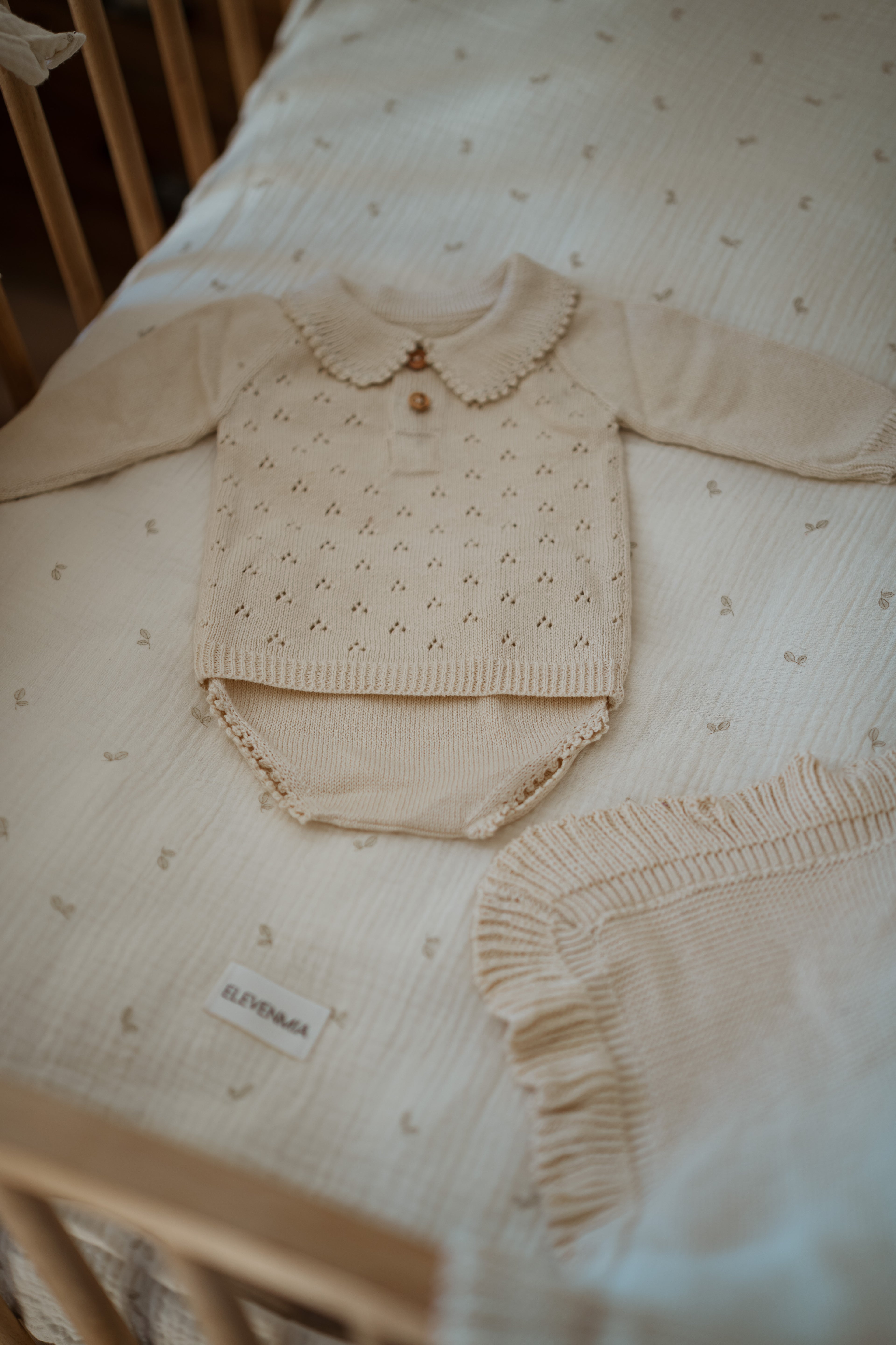 Conjunto dos piezas Punto Tricot Beige