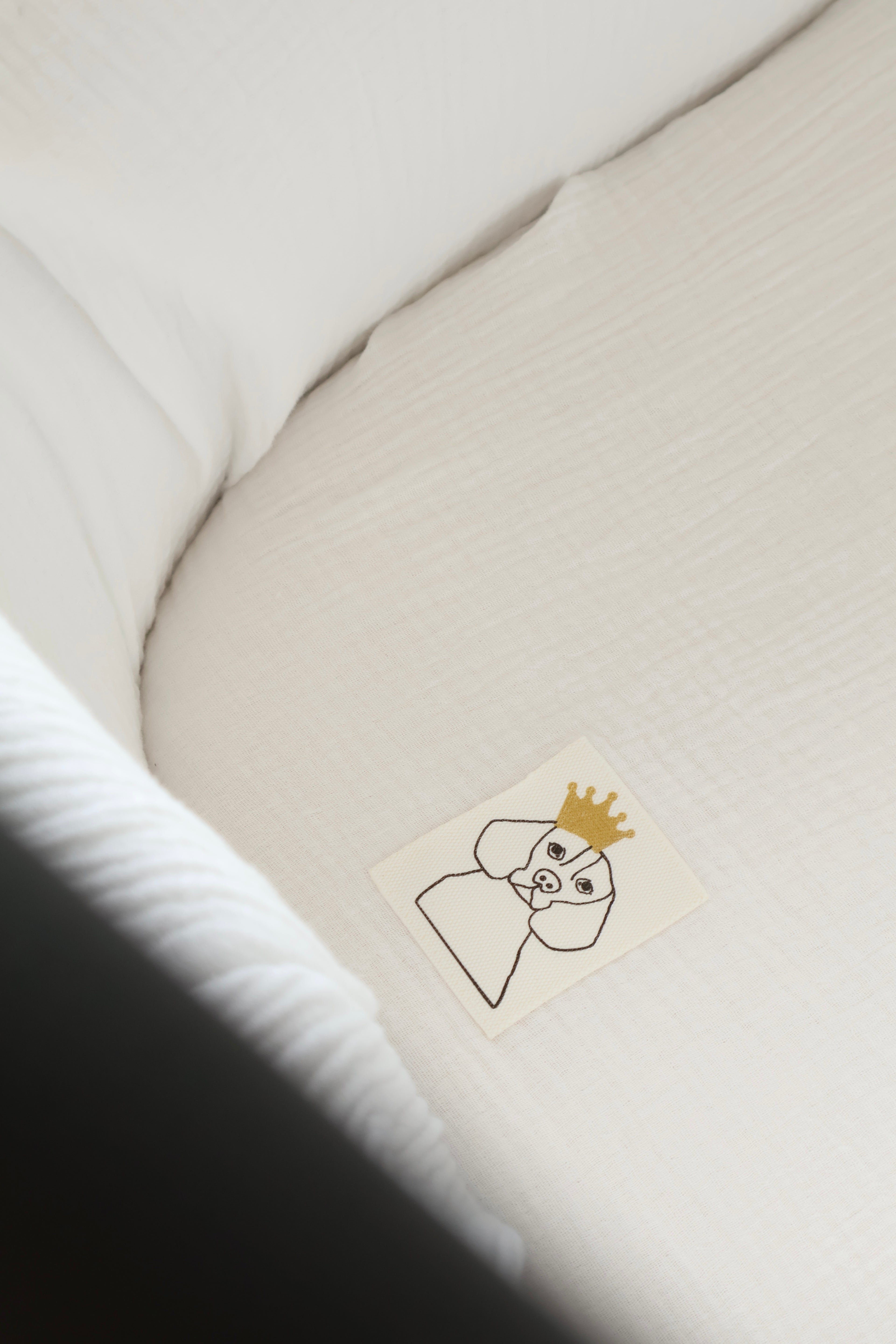 Drap de dessous en gaze blanche