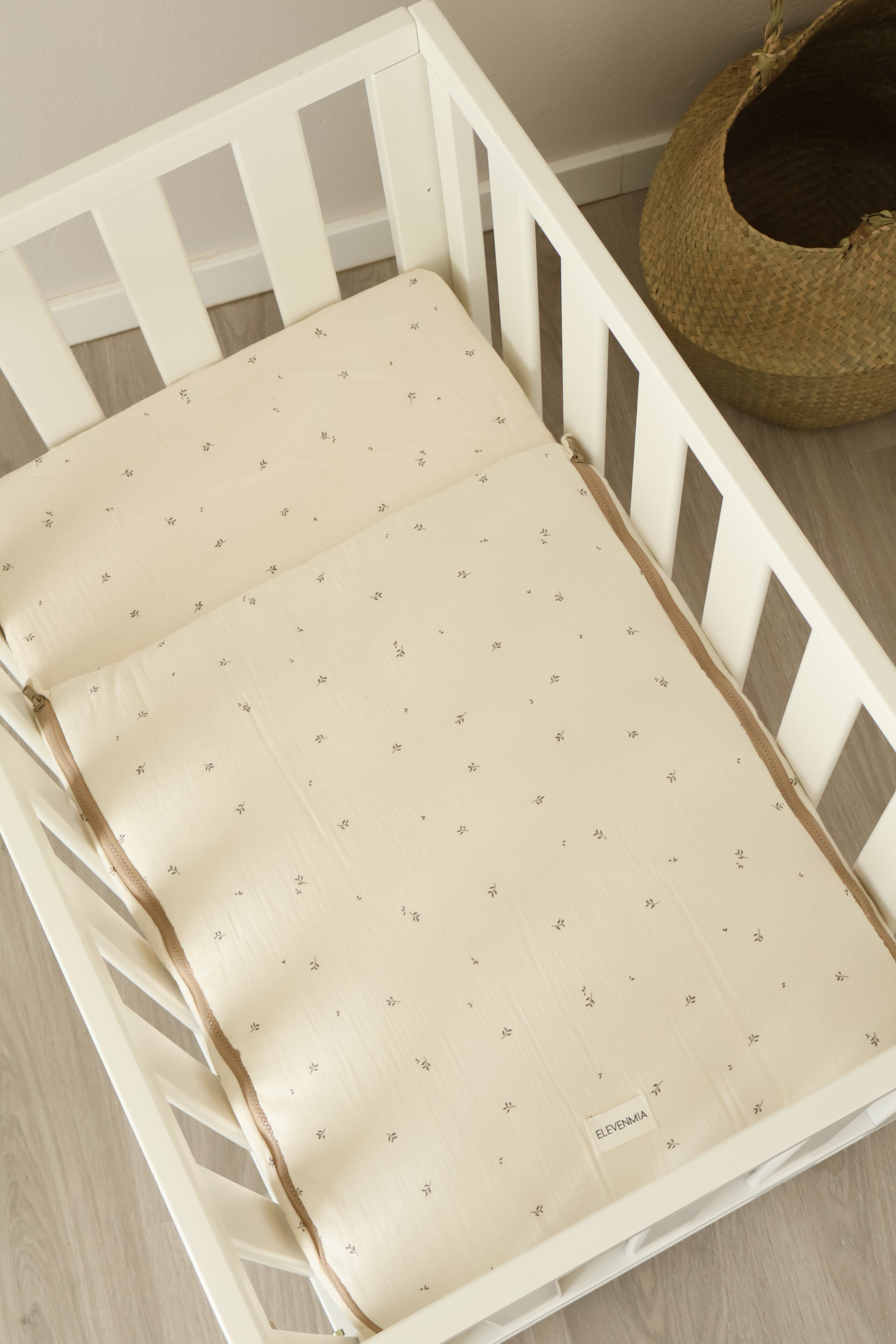 Sac de fond pour mini-berceau 80x50 gaze Lúa