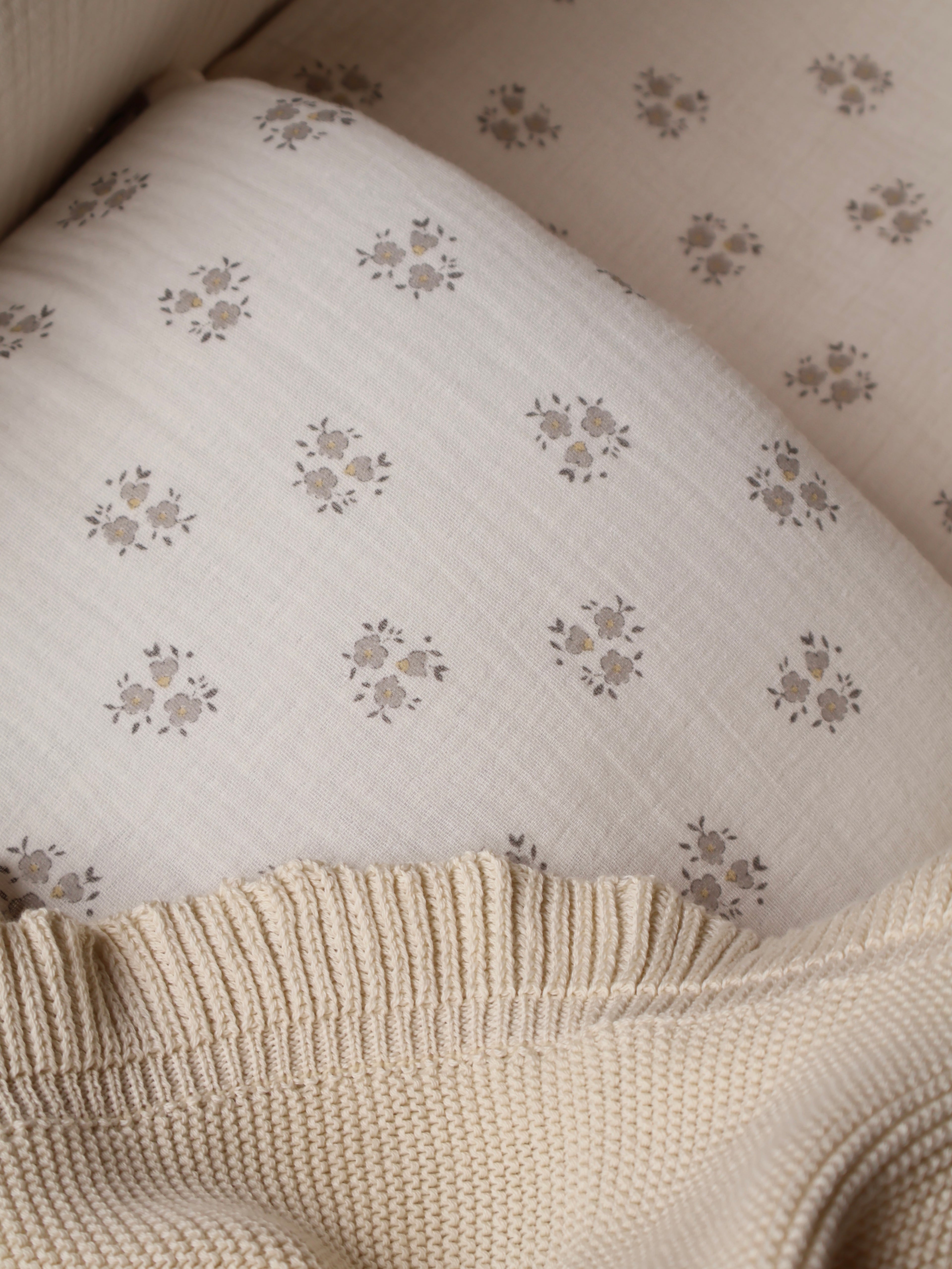 Saco Bajera Cochecito Gasa Sia Gris