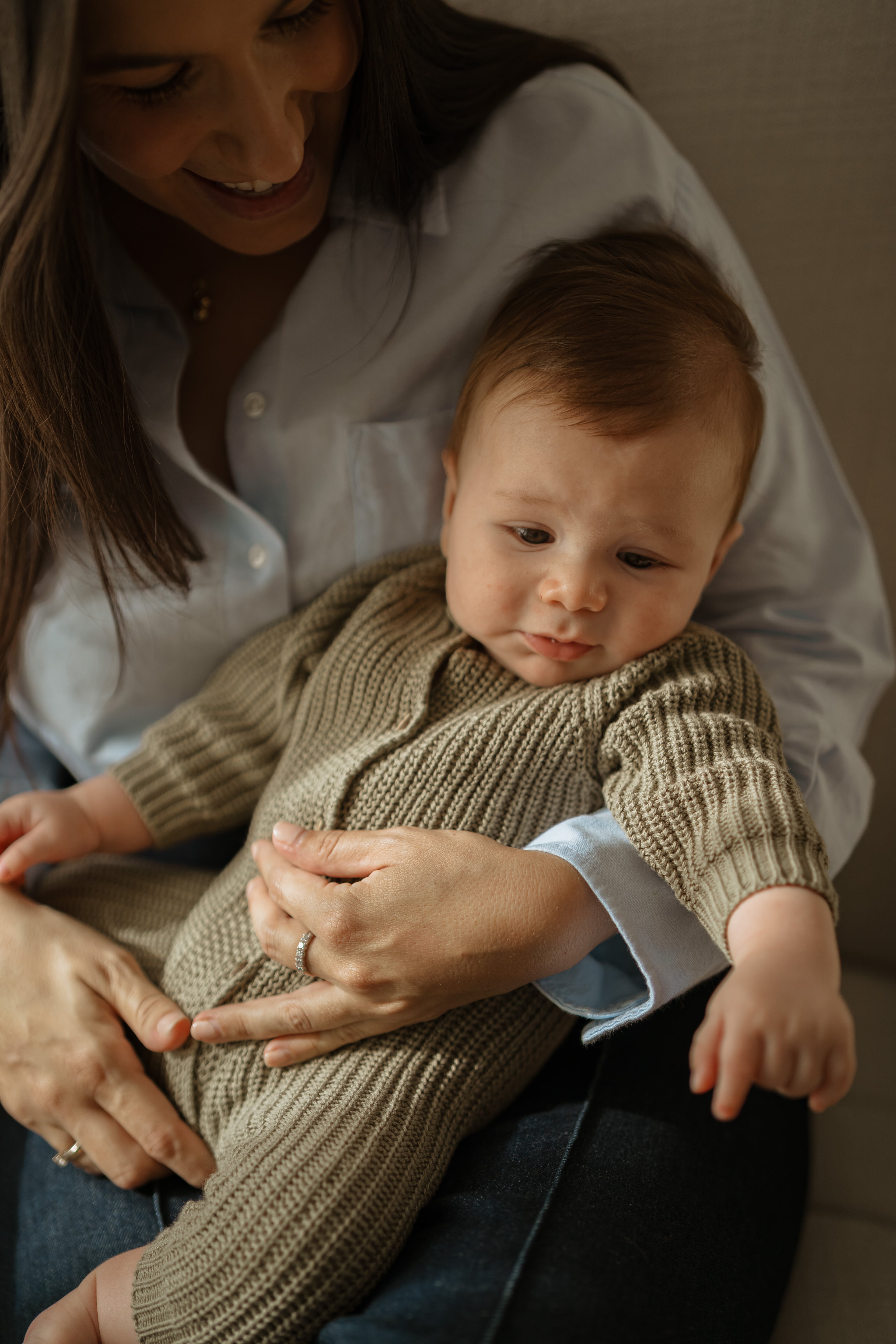 Ensemble en tricot blanc