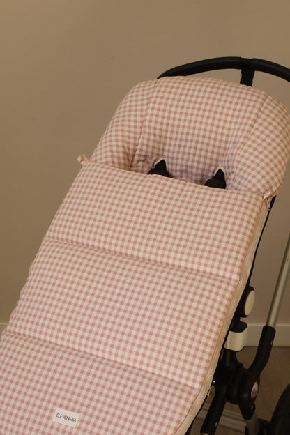 Saco Silla Cochecito Vichy Rosa