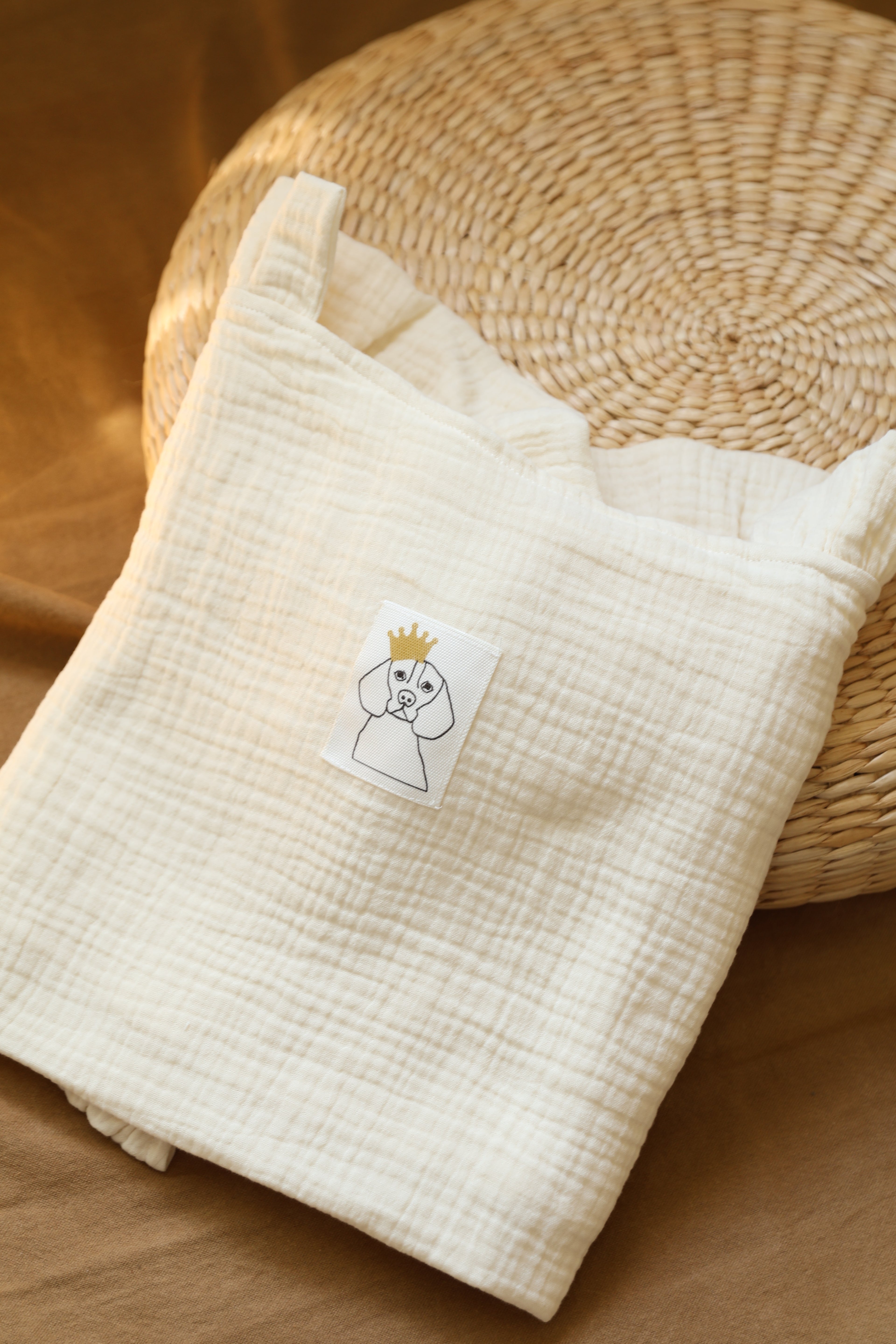 Arrullo Gasa Cruda + Volante Gasa Cruda