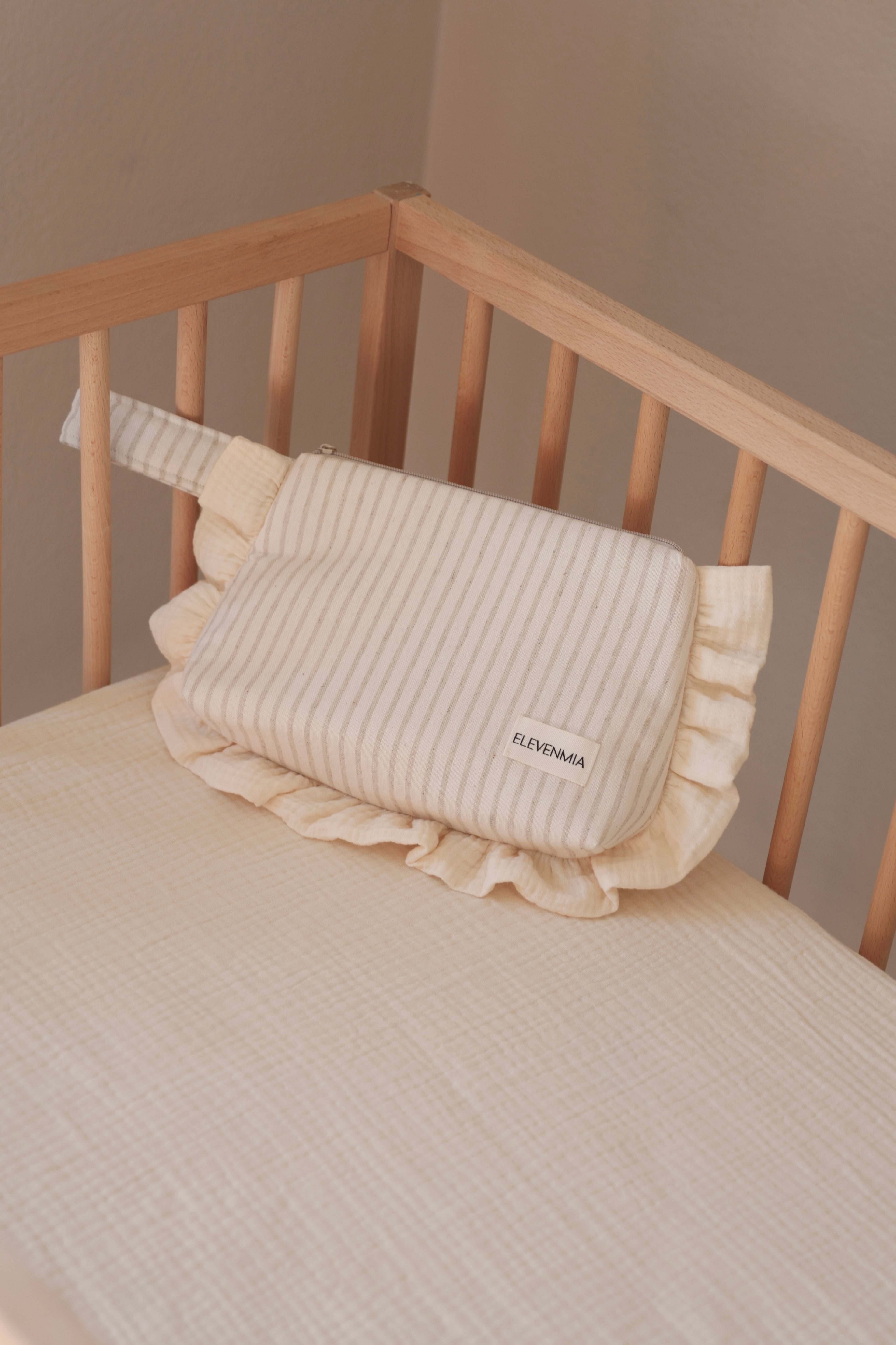 Neceser Volante Mini Stripe Arena + Gasa Cruda