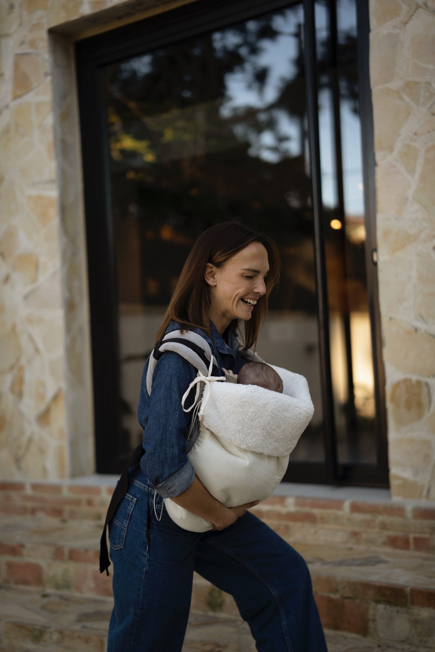 Arrullo porteo Gasa Cruda + Borreguito