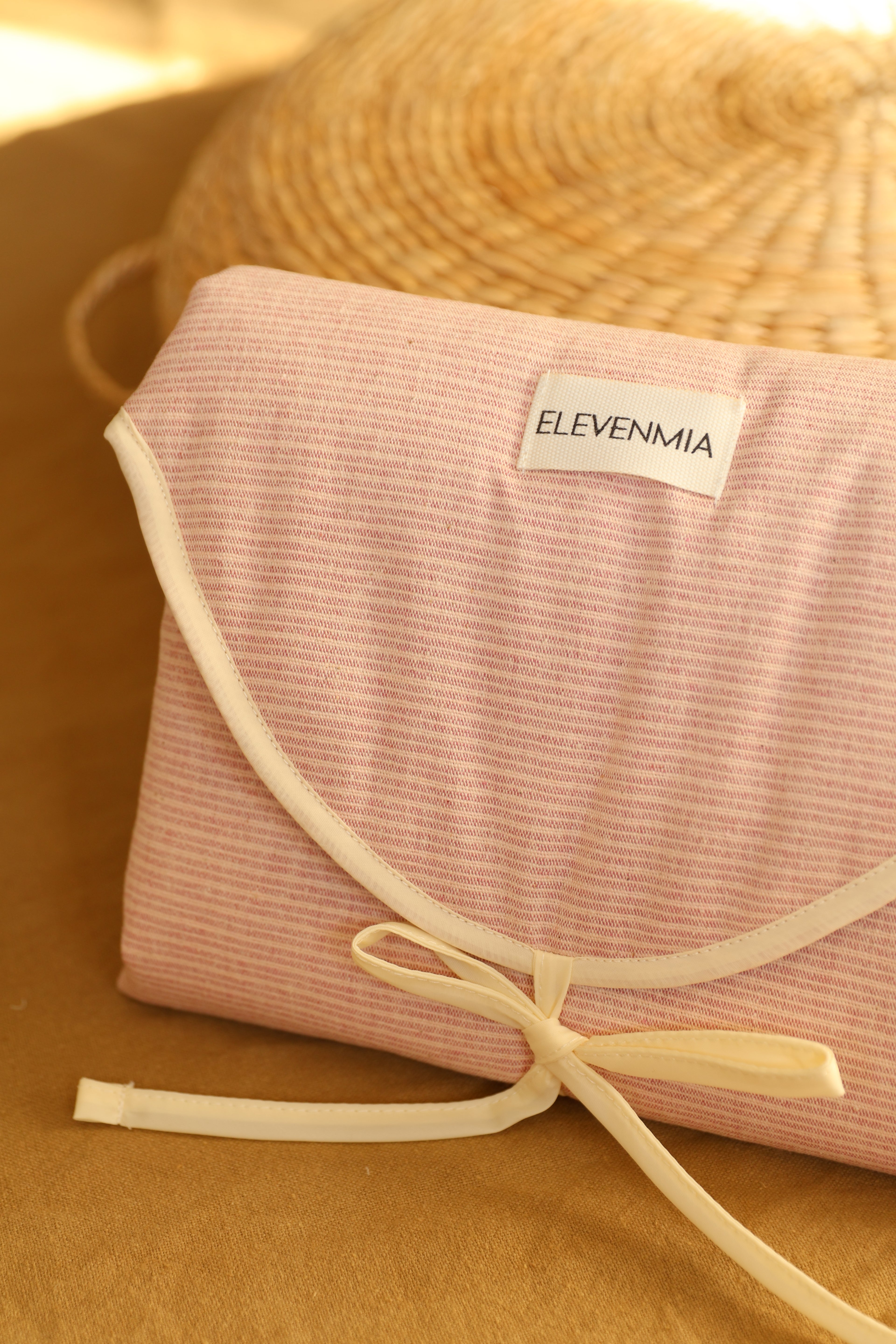 Cambiador Portátil XL Mini Stripe Rosa