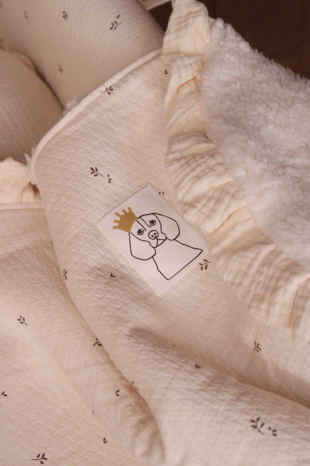 Manta Nature Estampado + Borreguito