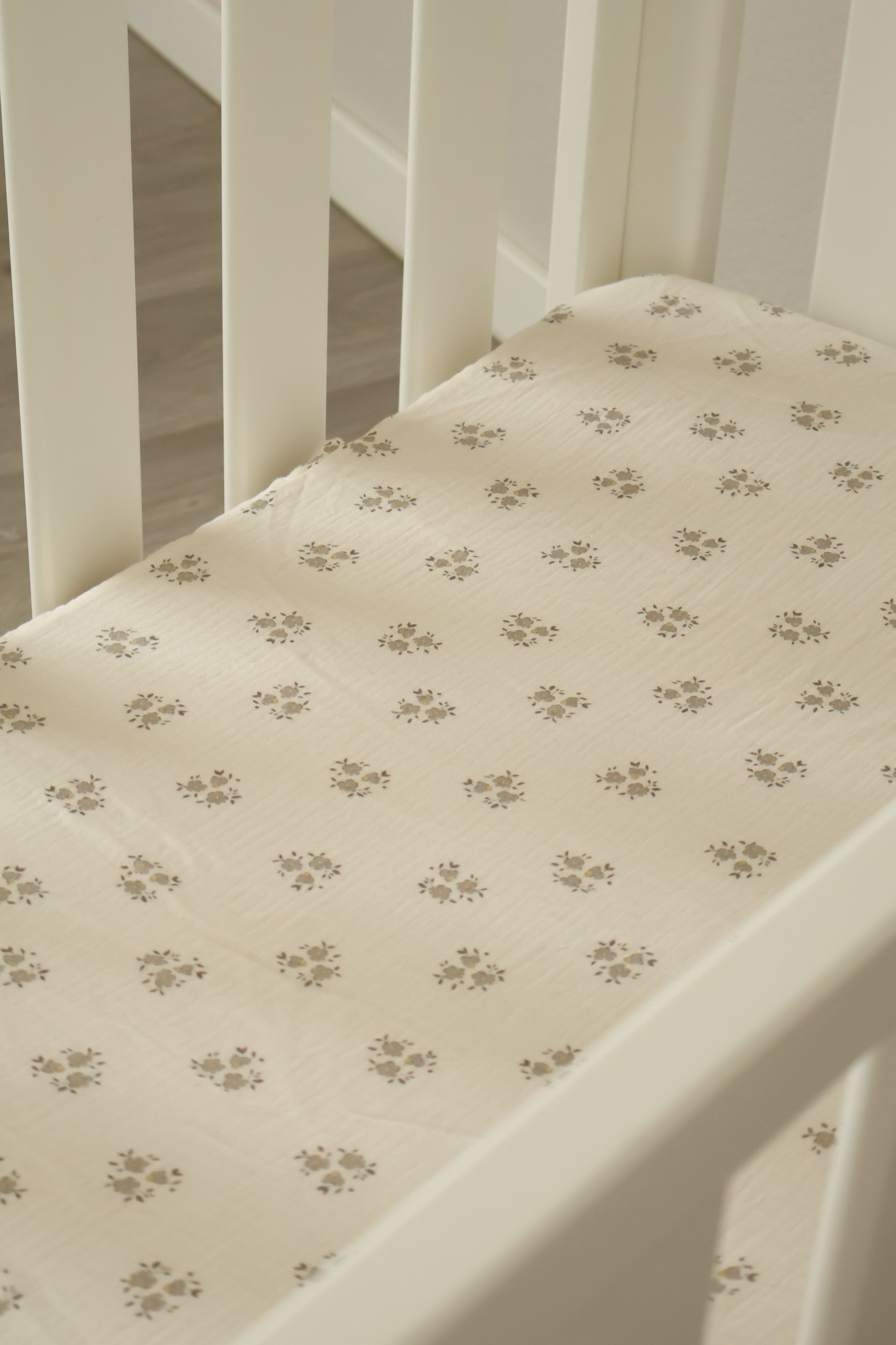 Sac de fond pour mini-berceau 80x50 Gaze Sia Gris