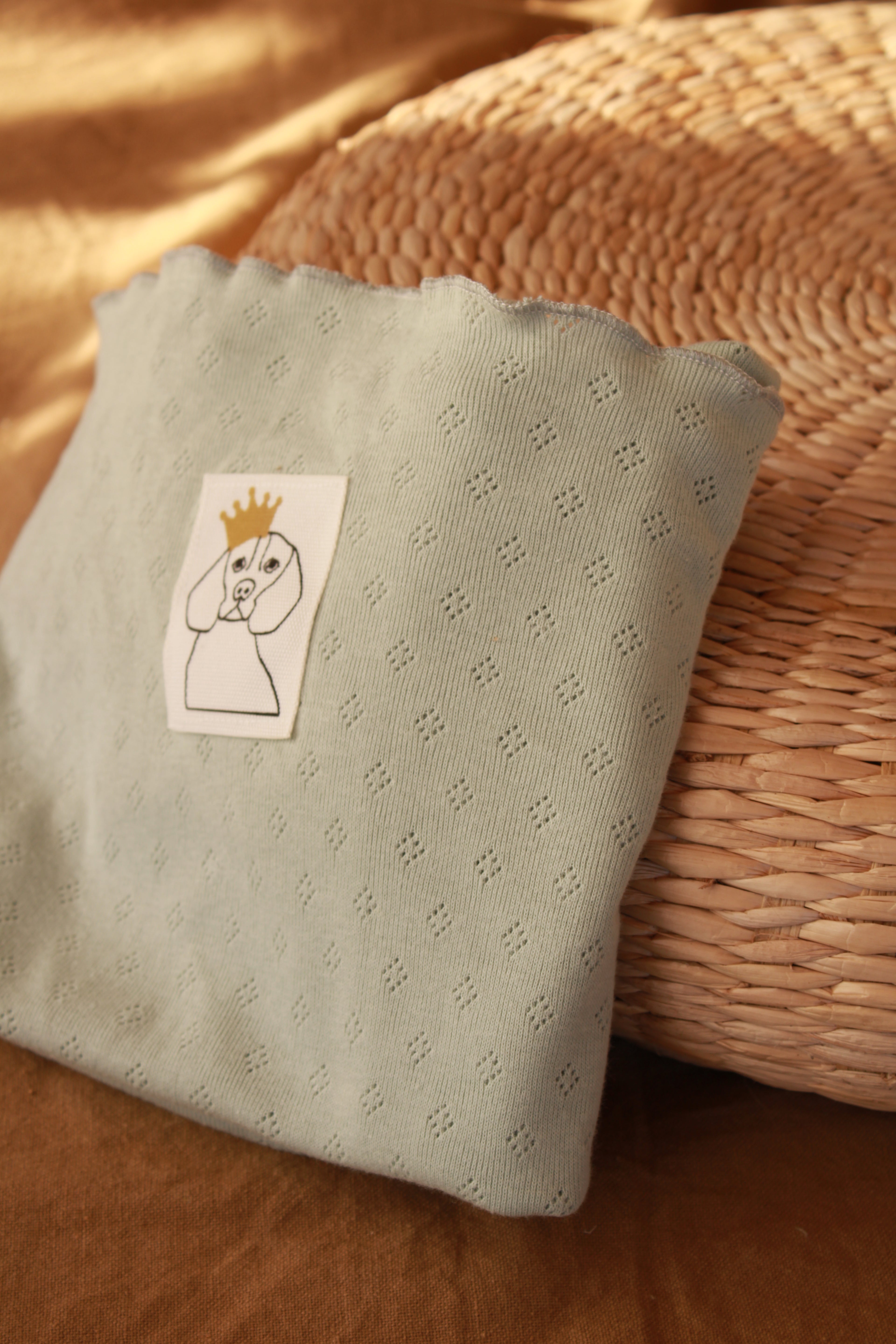 Muselina Punto Calado Verde Agua