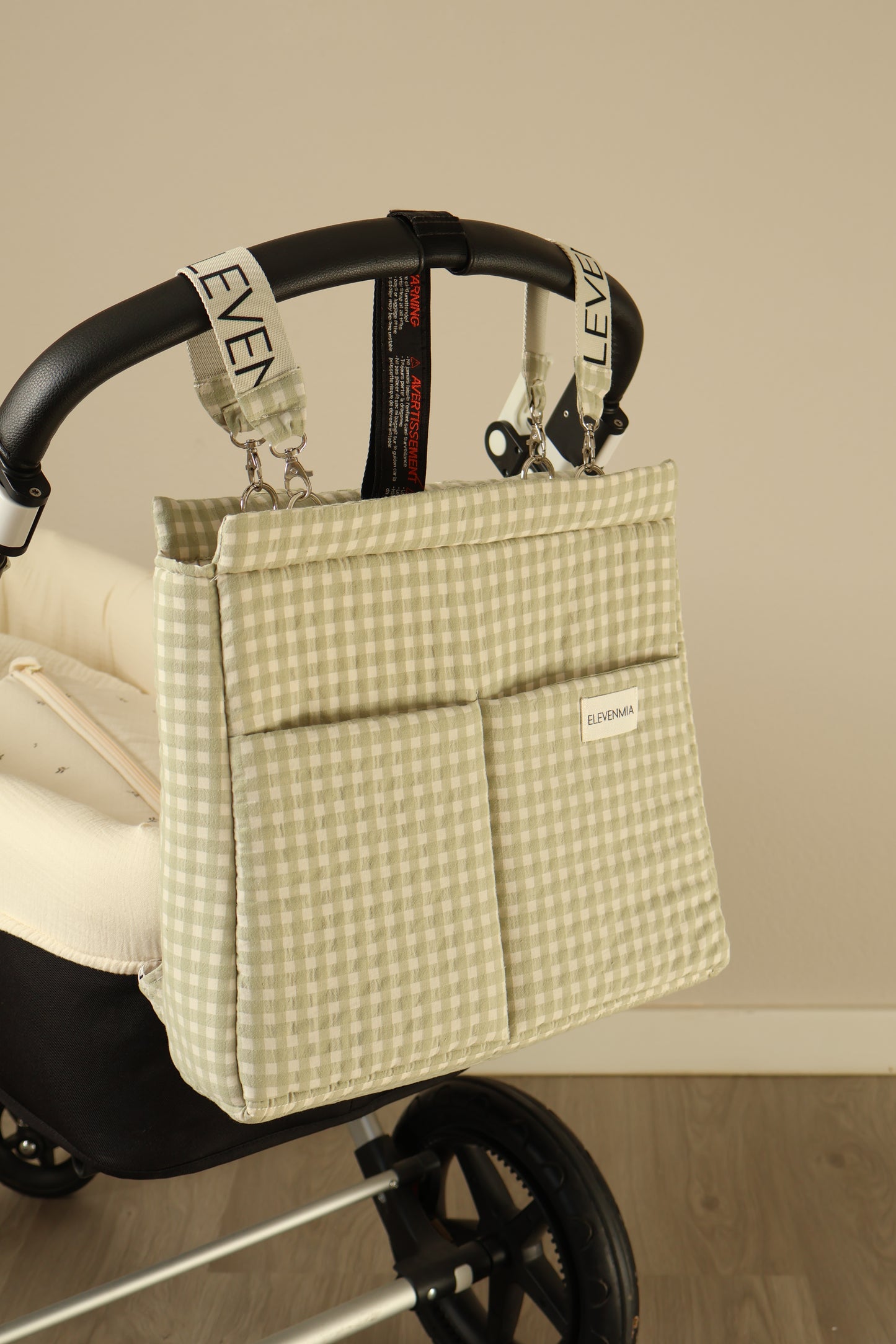 Mochila E-BAG de carro Vichy Matcha